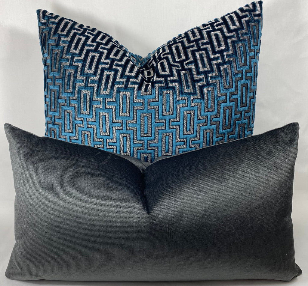 Luxury Pillow - 24” x 24”- Bergman Sapphire
