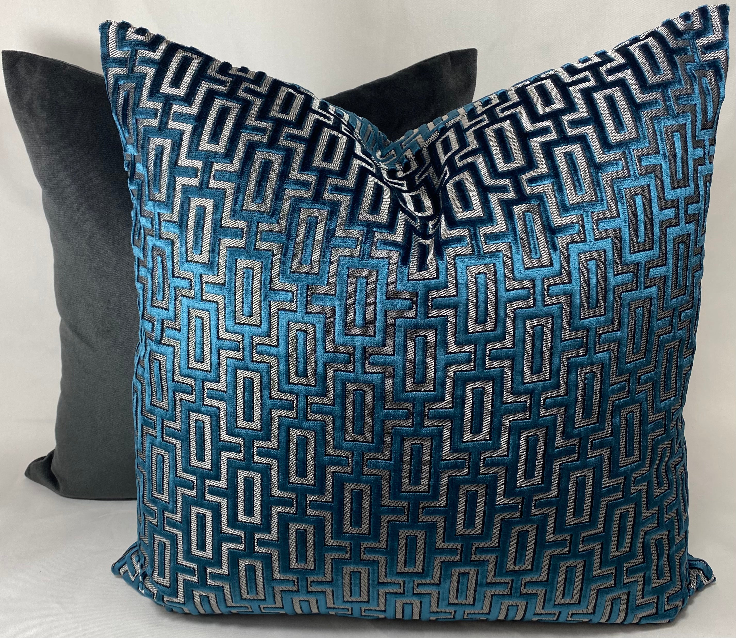 Luxury Pillow - 24” x 24”- Bergman Sapphire