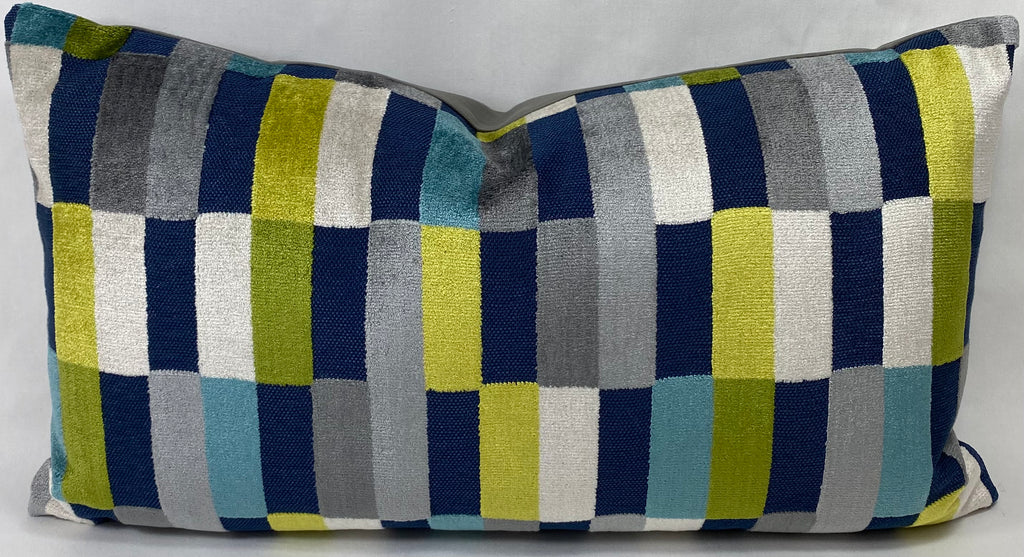 Luxury Lumbar Pillow – 24" × 14" – Mod Pop Mosaic