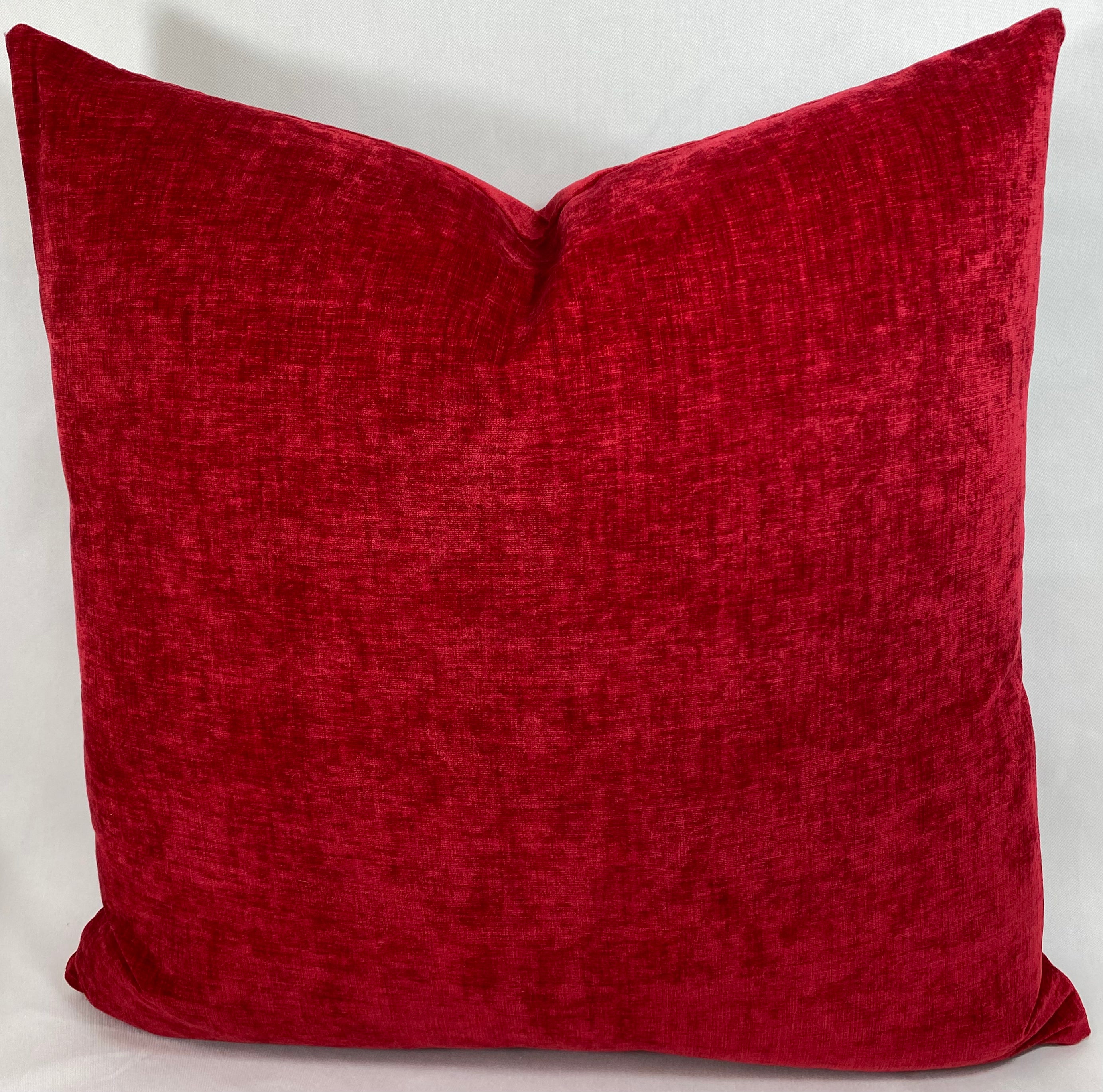 Luxury Pillow – 24" × 24" – Bright Red