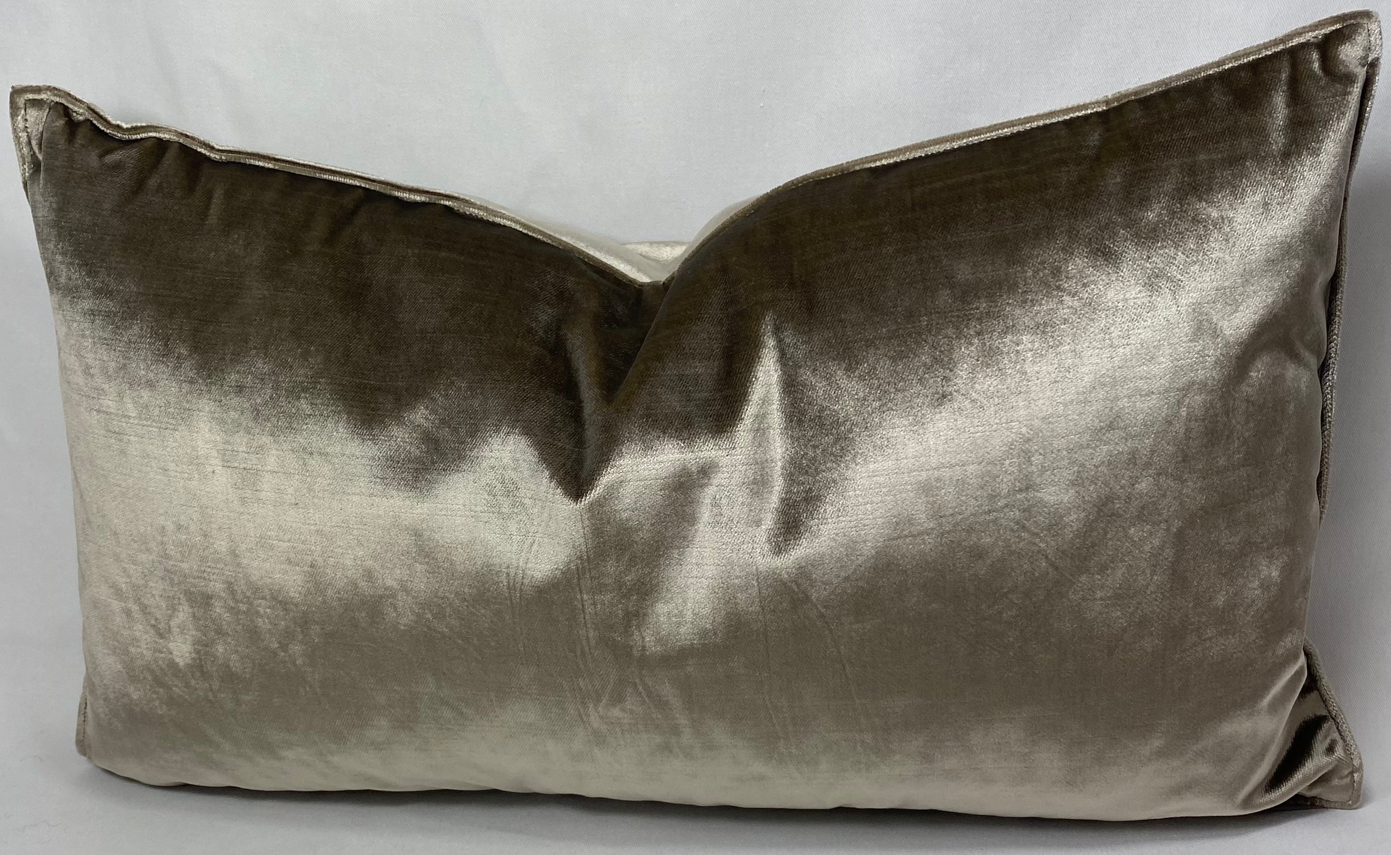 Luxury Lumbar Pillow - 24" x 14" - Iridescence Double Front Latte