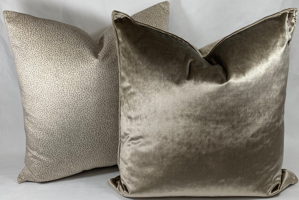 Luxury Pillow -  24" x 24" -  Iridescence Double Front Latte