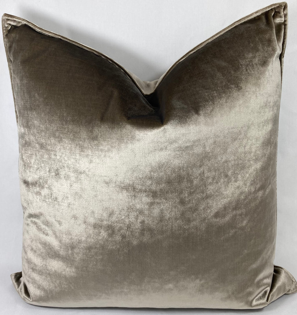 Luxury Pillow -  24" x 24" -  Iridescence Double Front Latte