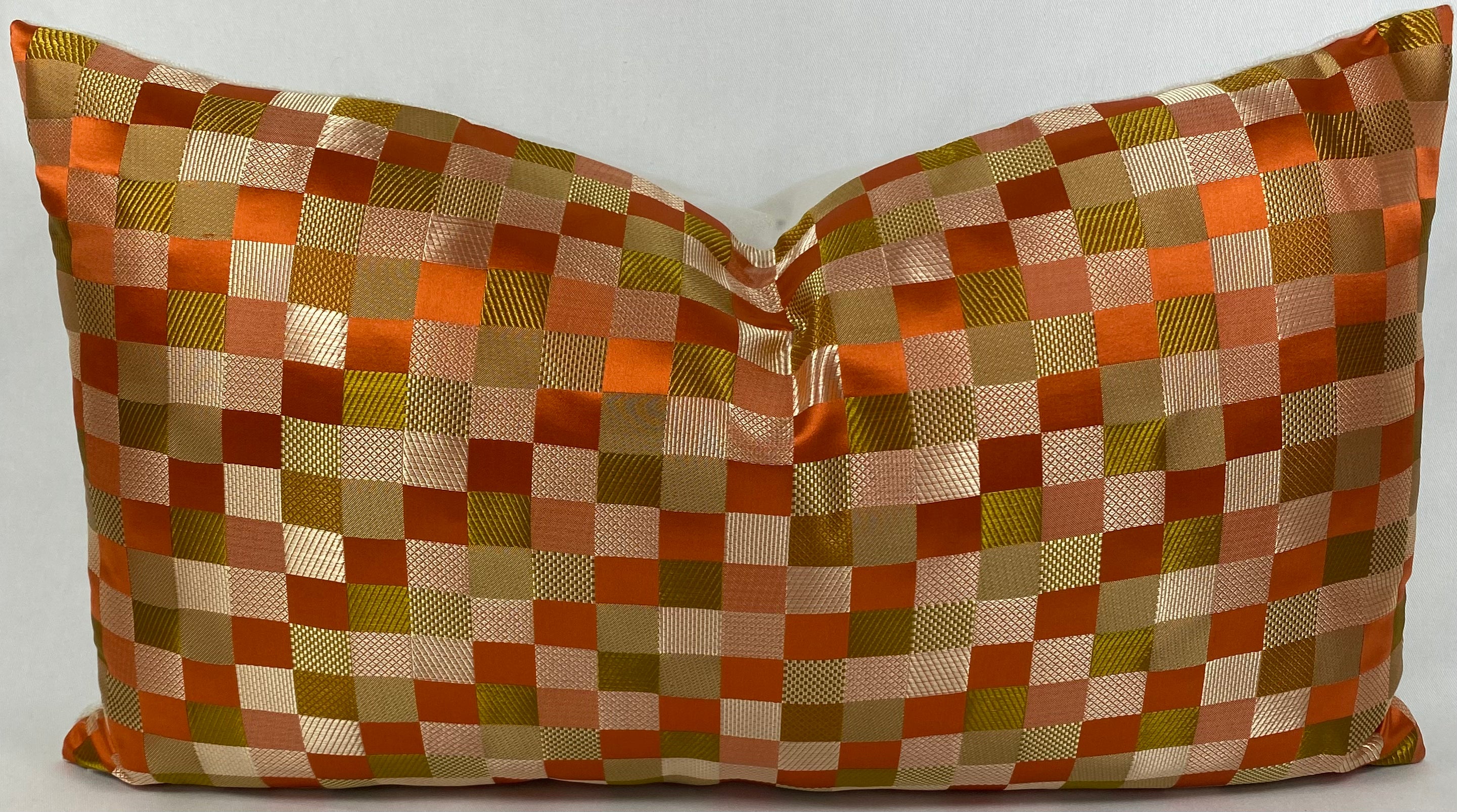 Luxury Lumbar Pillow - 24" x 14" - Cubit Orange
