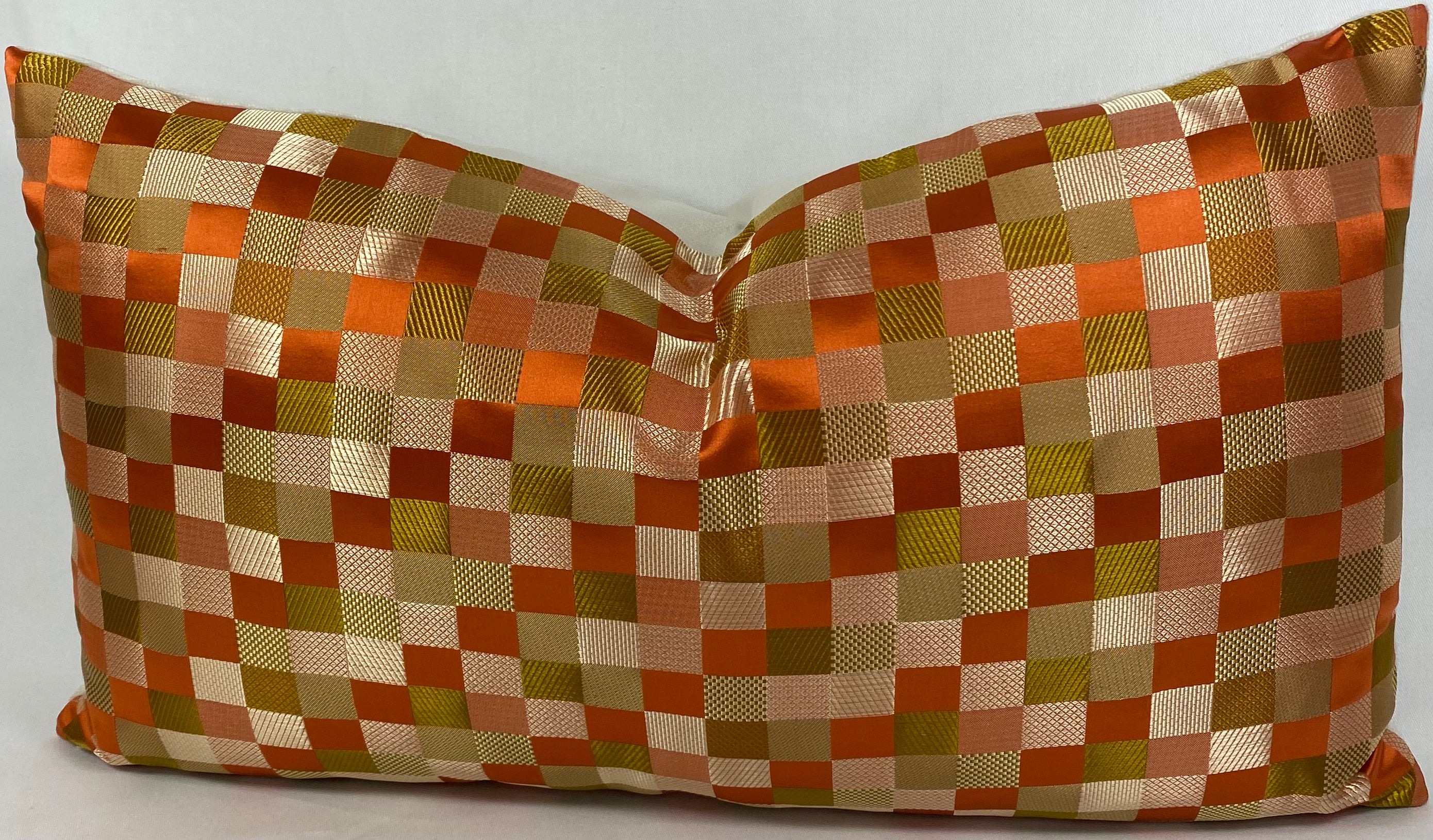Luxury Lumbar Pillow - 24" x 14" - Cubit Orange