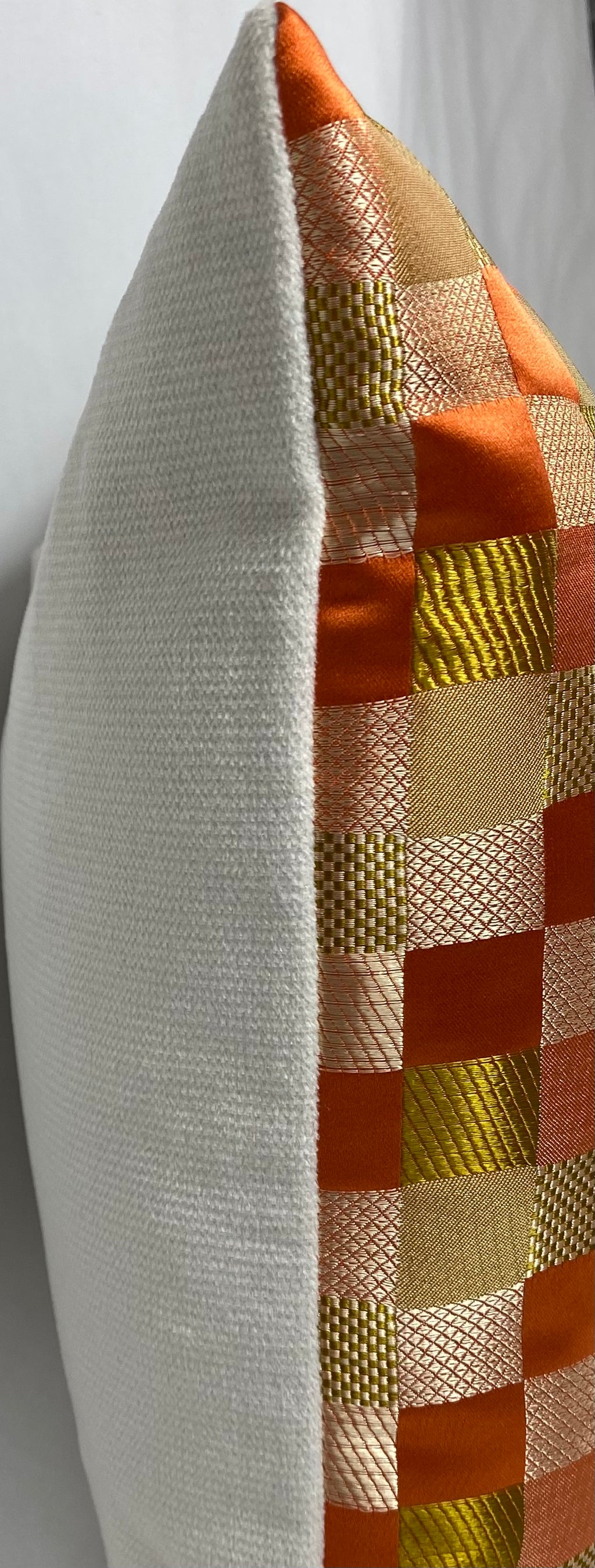 Luxury Lumbar Pillow – 24" × 14" – Cubit Orange