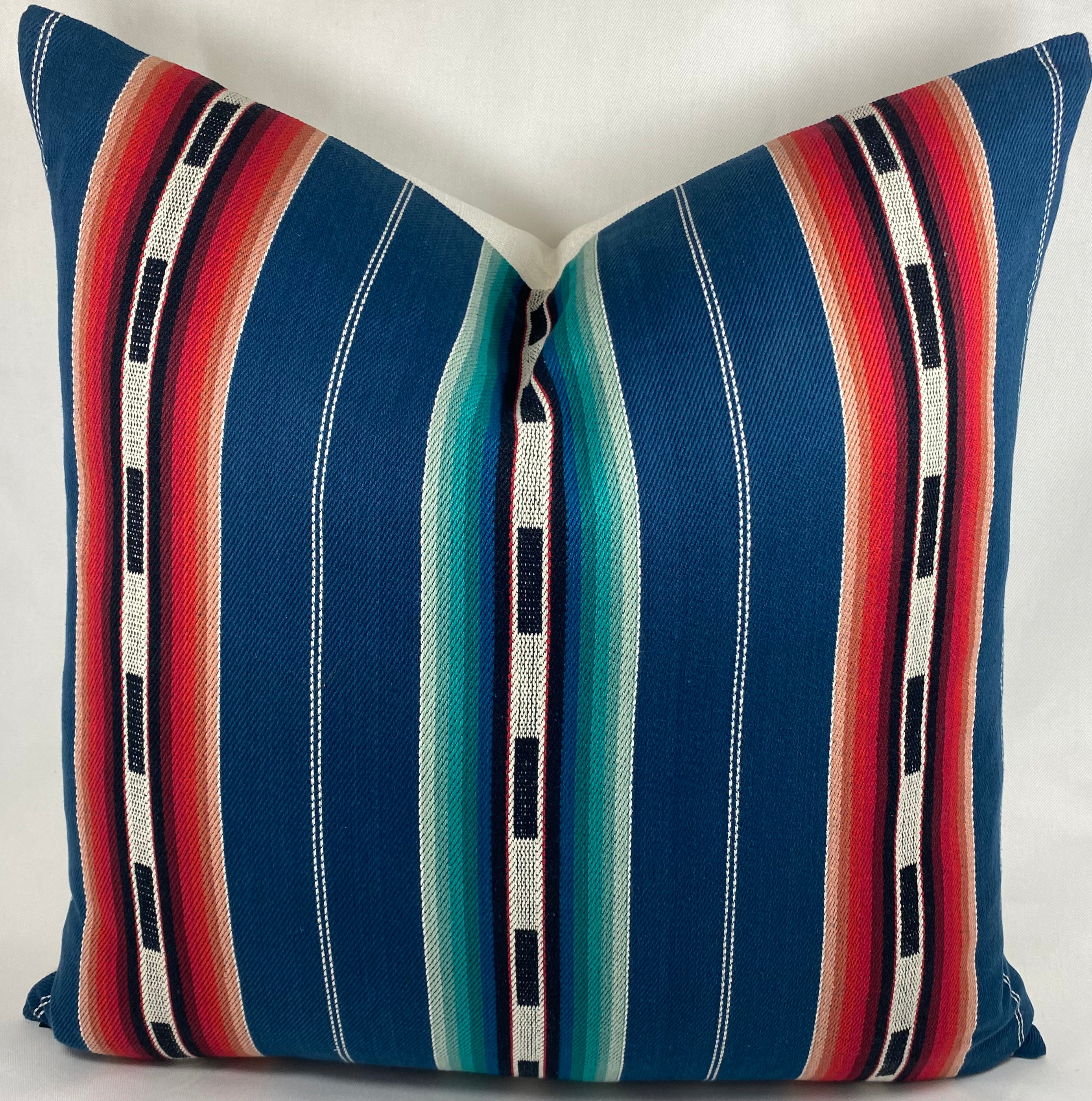 Luxury Pillow – 24" × 24" – Sonora Stripe