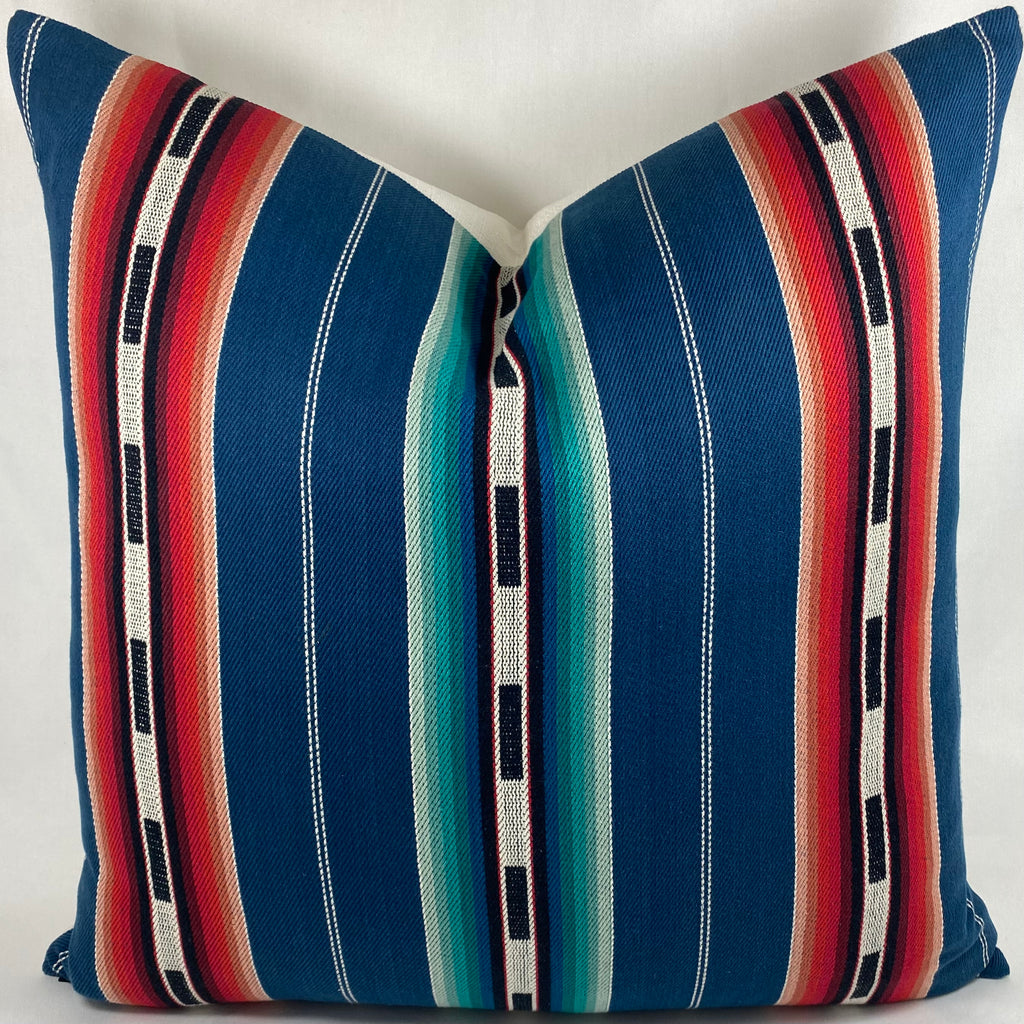 Luxury Pillow – 24" × 24" – Sonora Stripe