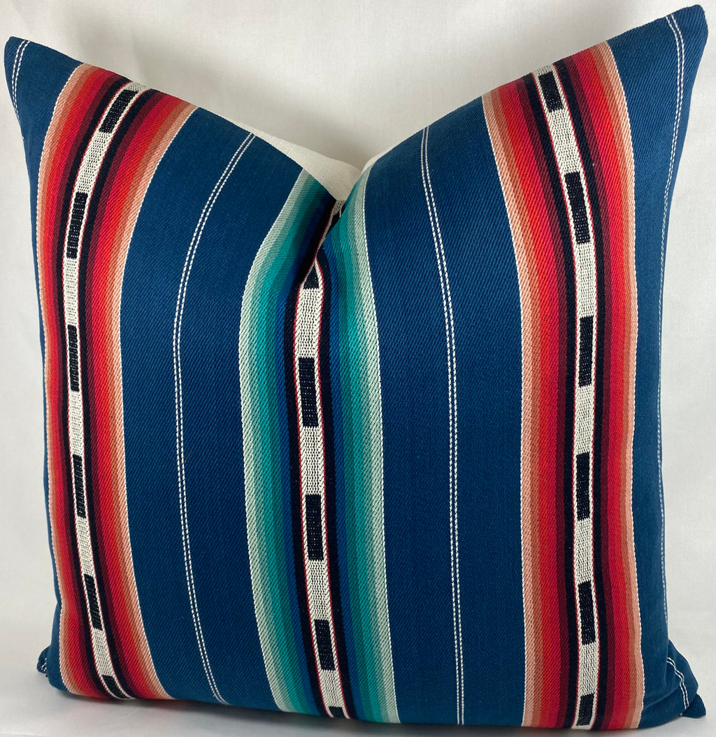 Luxury Pillow – 24" × 24" – Sonora Stripe