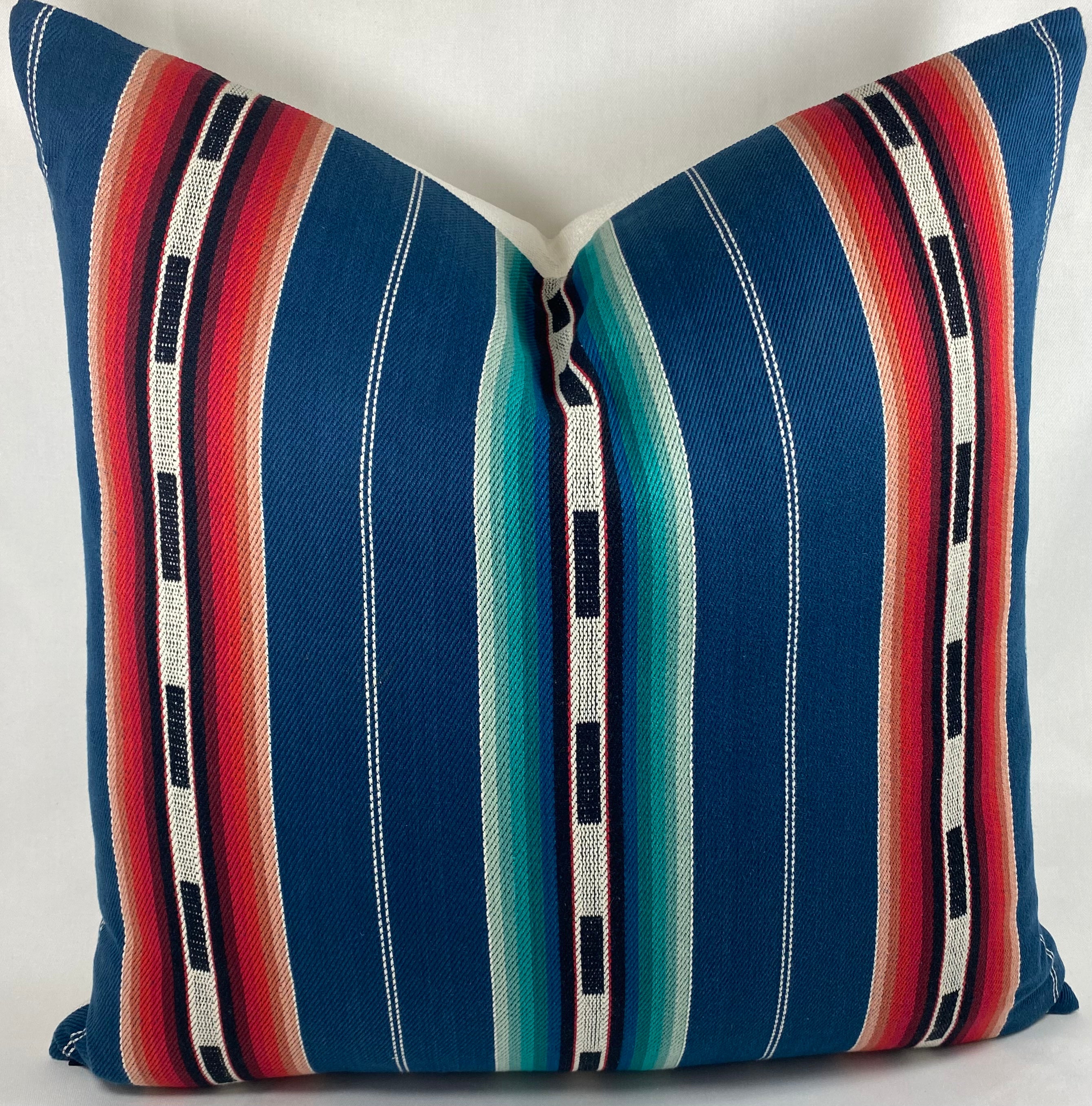 Luxury Pillow – 24" × 24" – Sonora Stripe