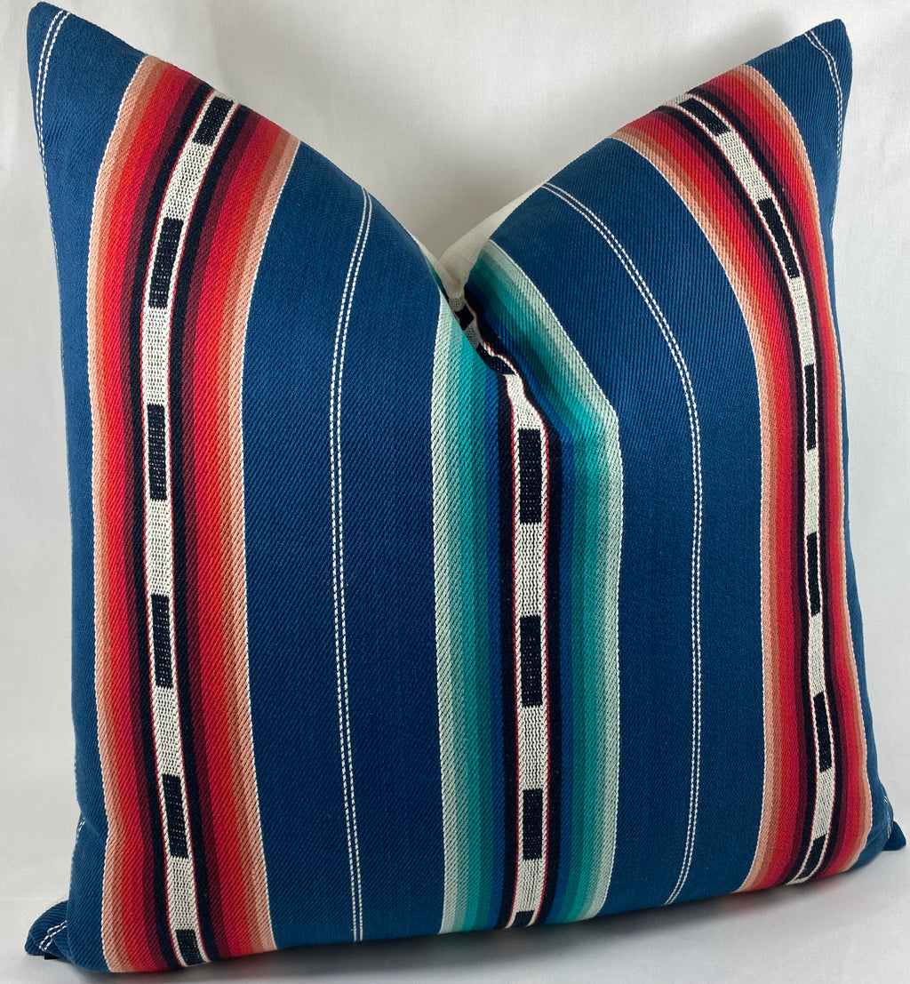 Luxury Pillow – 24" × 24" – Sonora Stripe
