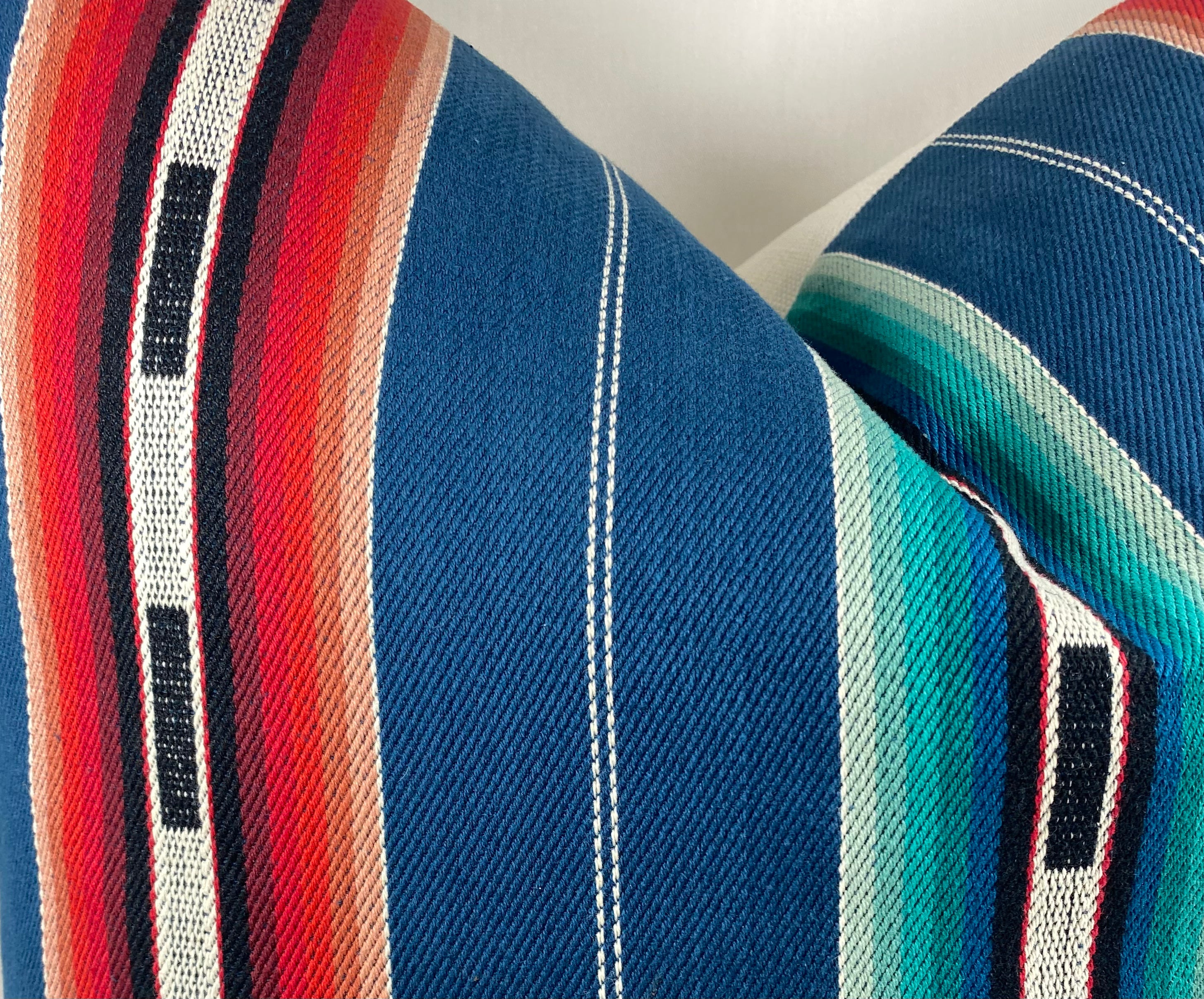 Luxury Pillow – 24" × 24" – Sonora Stripe