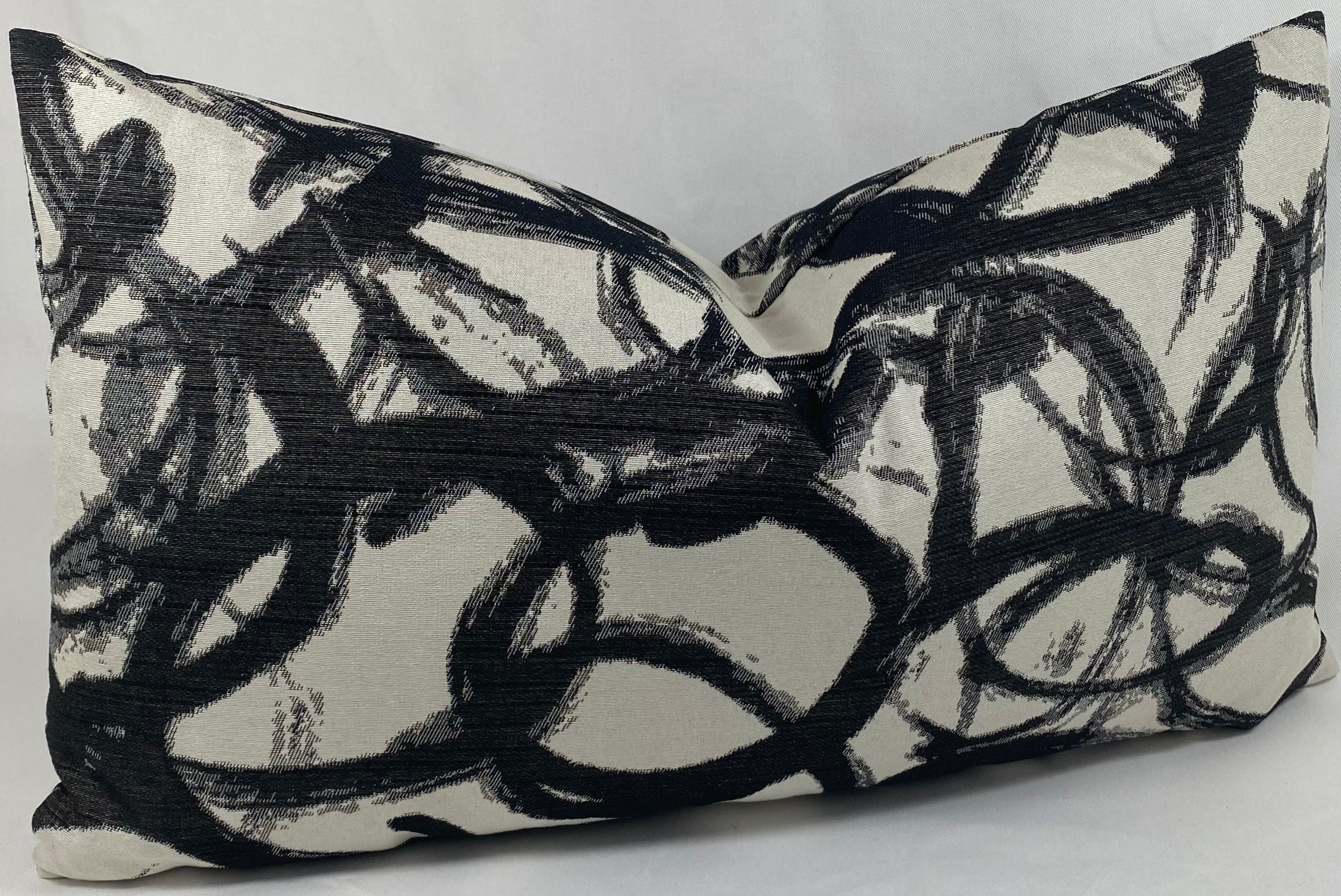 Luxury Lumbar Pillow - 24" x 14"- Swoosh