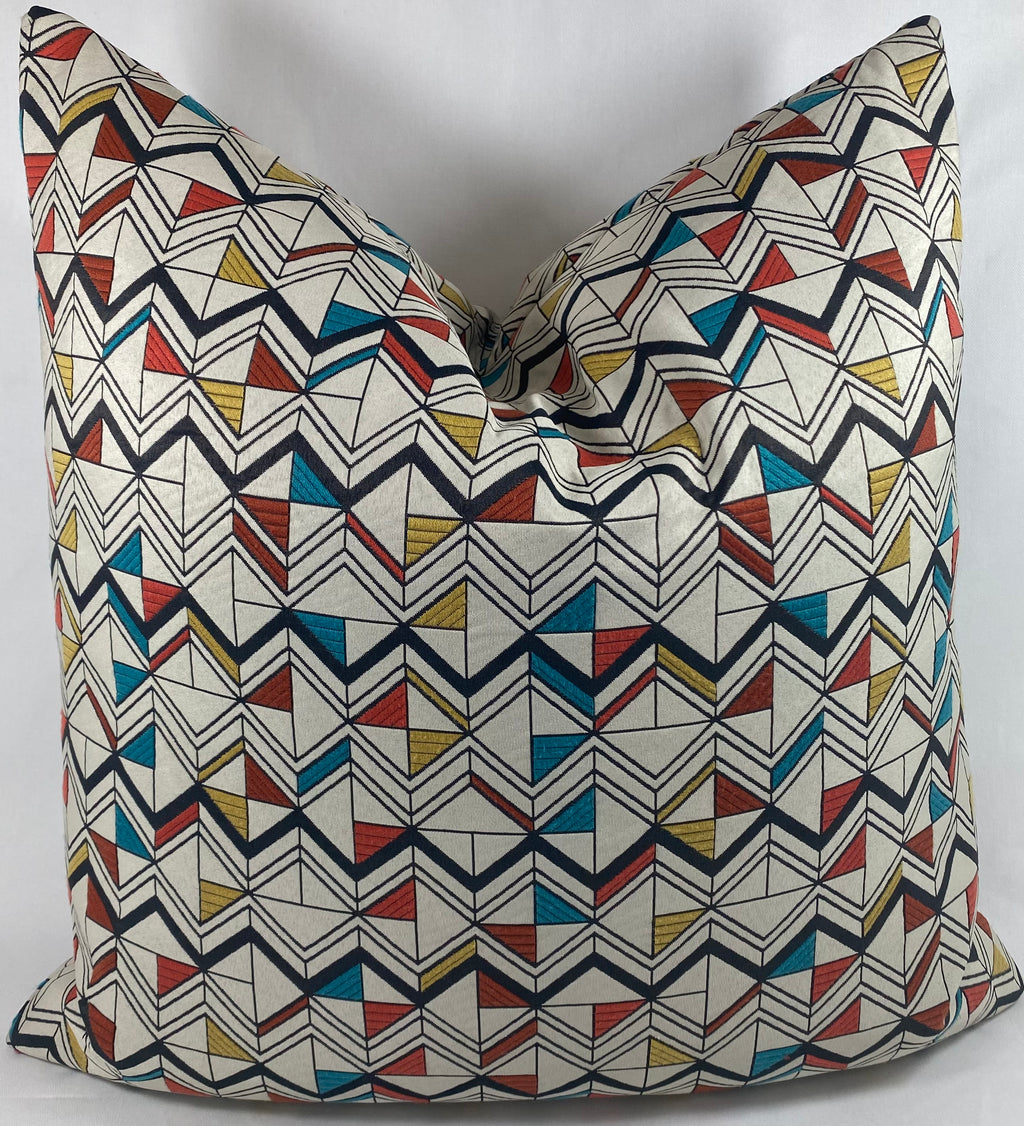 Luxury Pillow – 24" × 24" – Basenji Multi