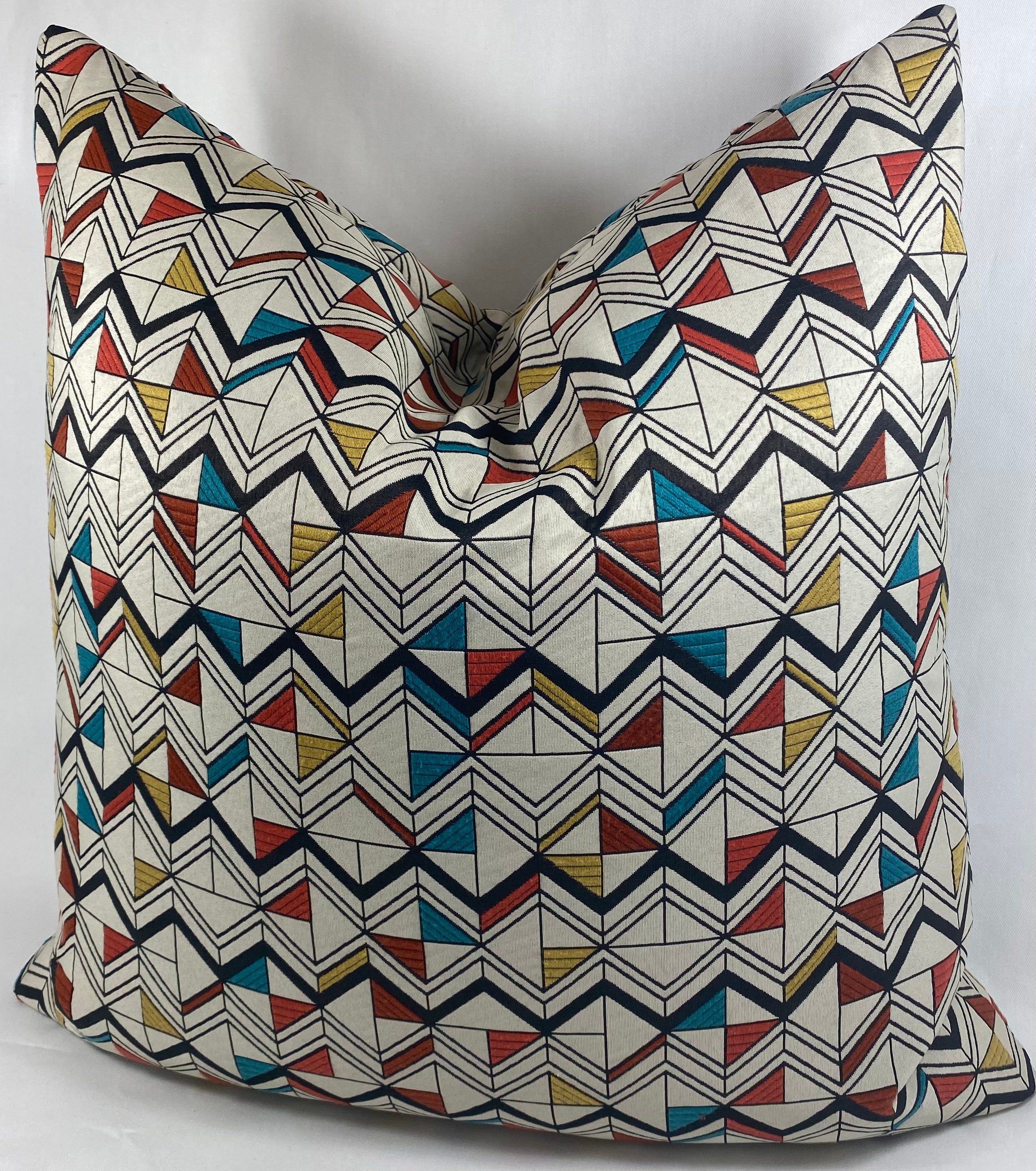 Luxury Pillow- 24" x 24" Basenji Multi