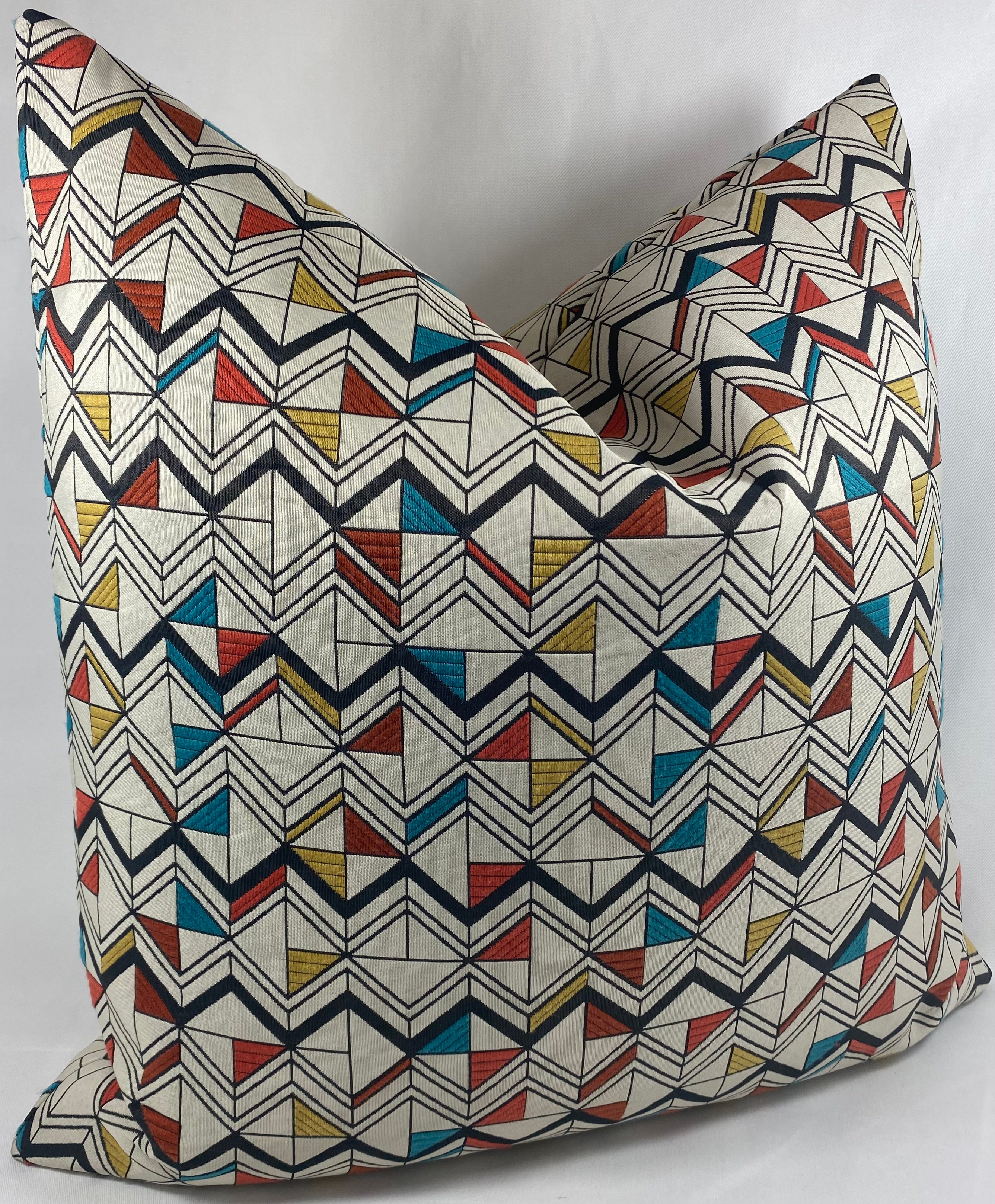 Luxury Pillow- 24" x 24" Basenji Multi