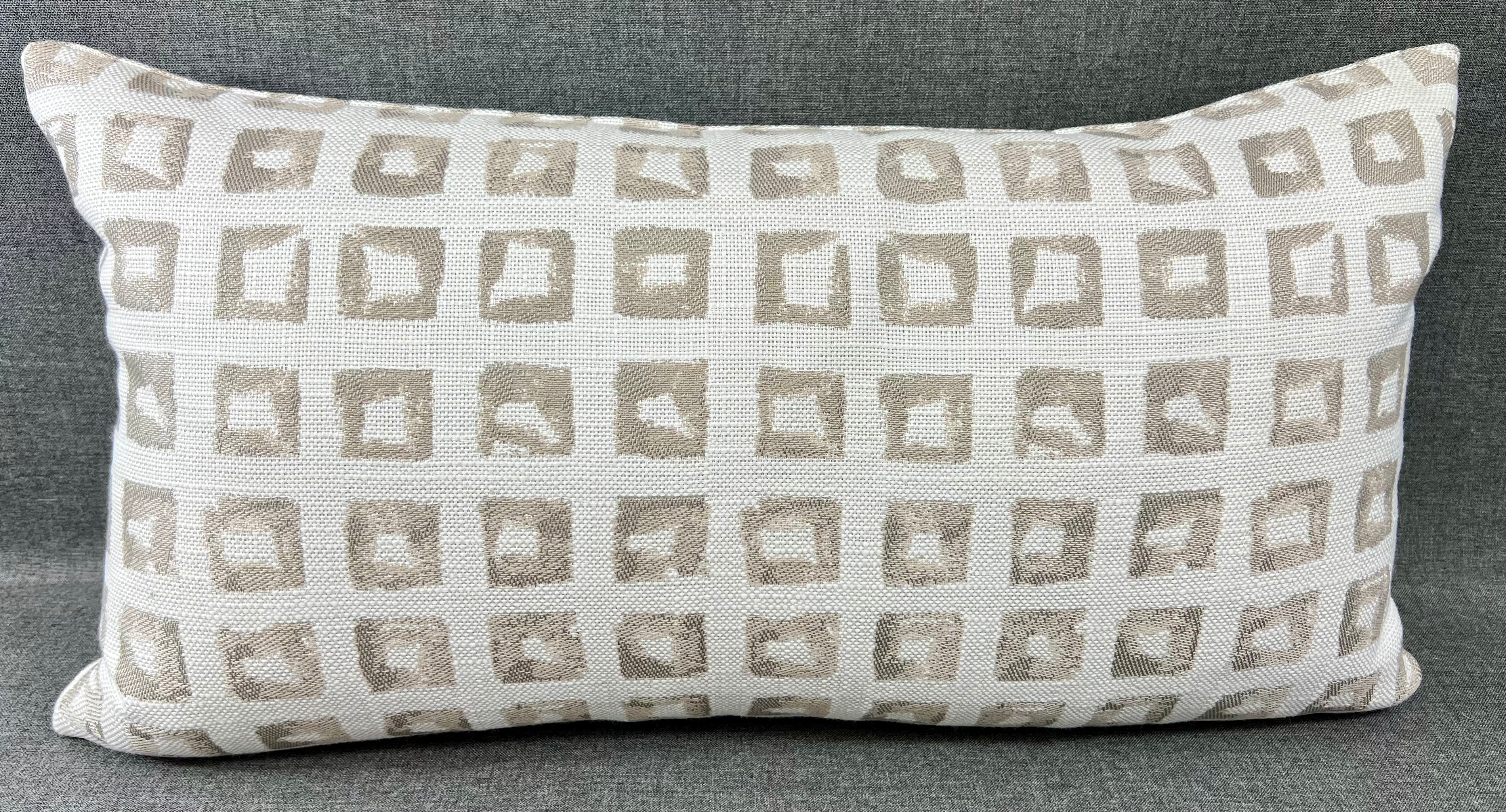 Luxury Outdoor Lumbar Pillow - 22" x 12" - Riviera Tan