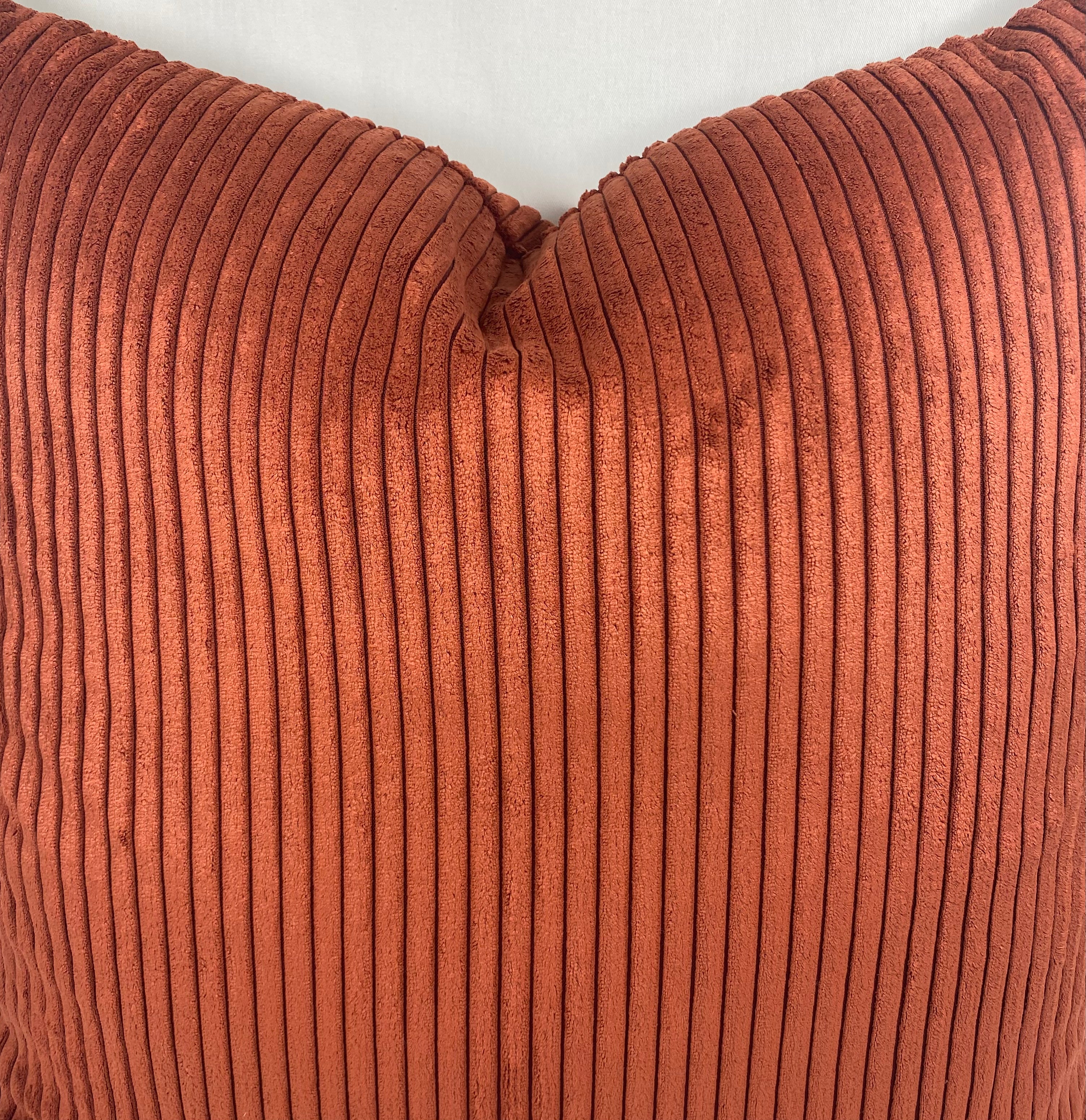 Luxury Pillow - 24” x 24” -Tuft Paprika