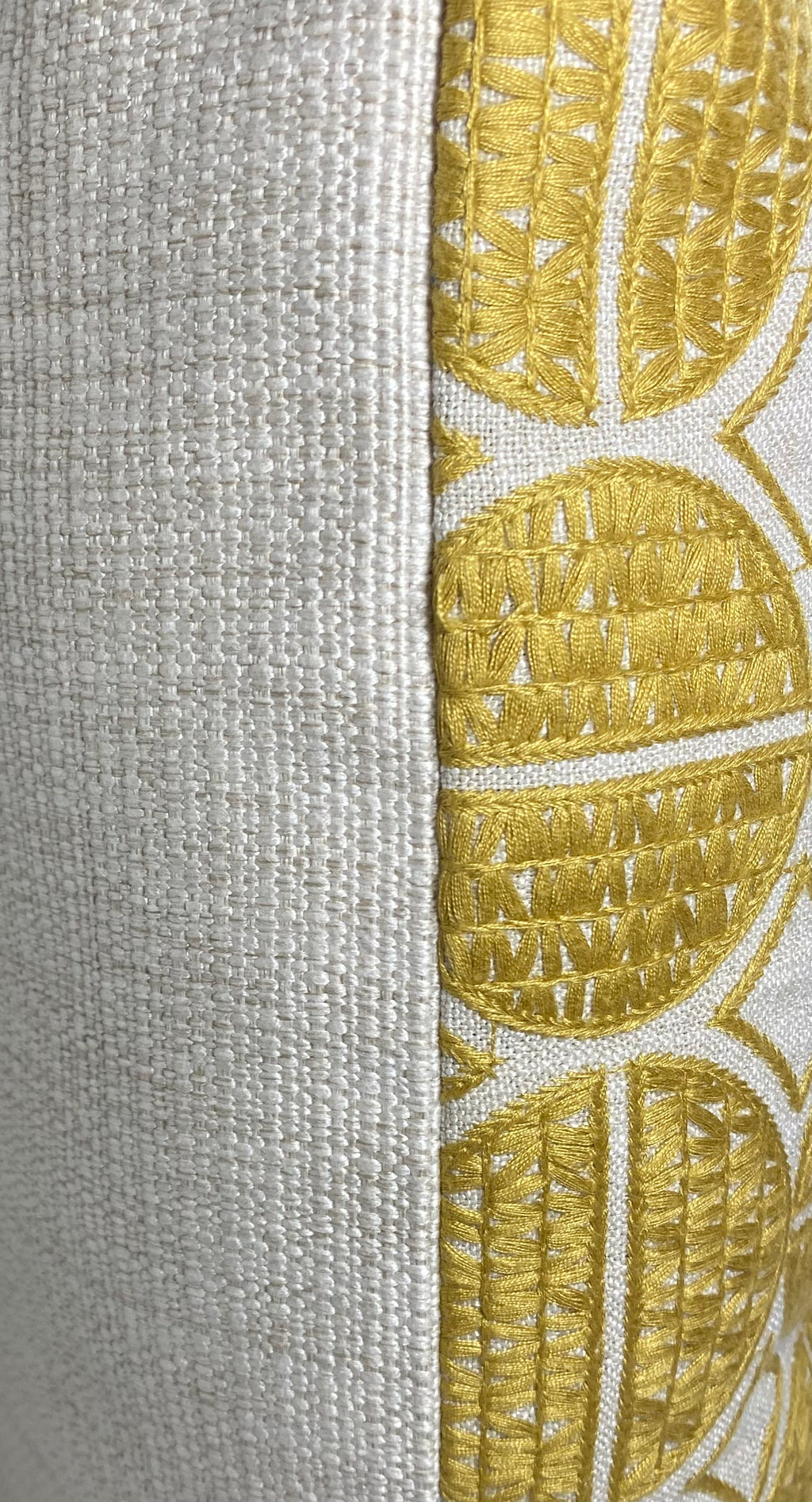 Luxury Pillow – 24" × 24" – Medallions Mustard