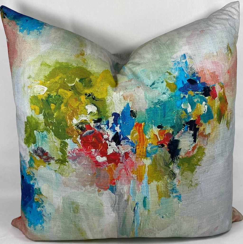 Luxury Pillow – 24" × 24" – Giverny