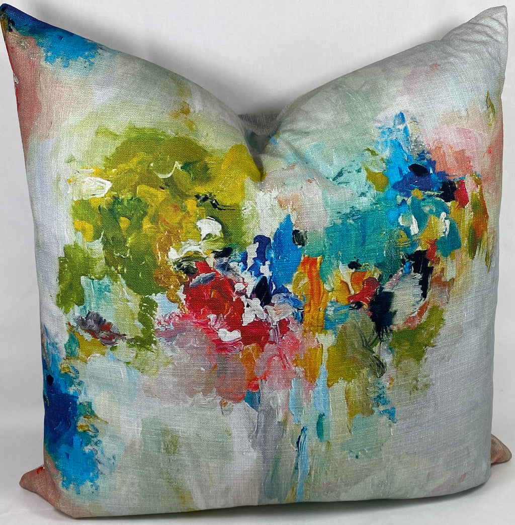 Luxury Pillow – 24" × 24" – Giverny