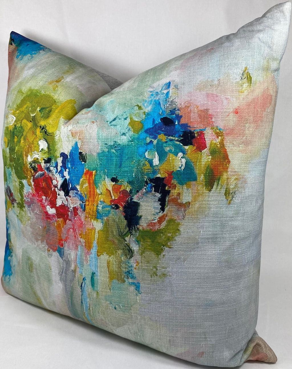 Luxury Pillow – 24" × 24" – Giverny