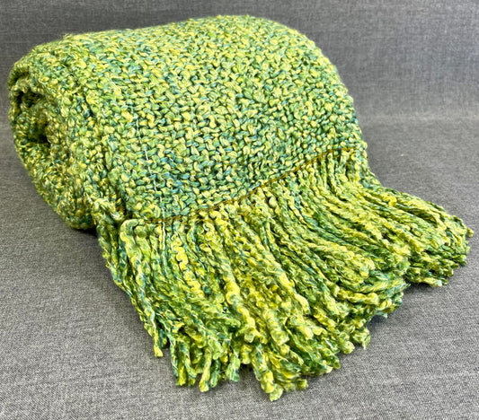 Luxury Knit Throw - 52" x 62" - Citrus; velvety soft knit throw in a lovely citrus green