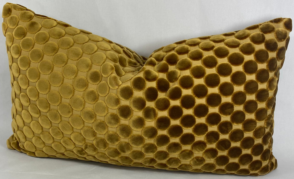 Luxury Lumbar Pillow - 24” x 14” - Dance Ochre