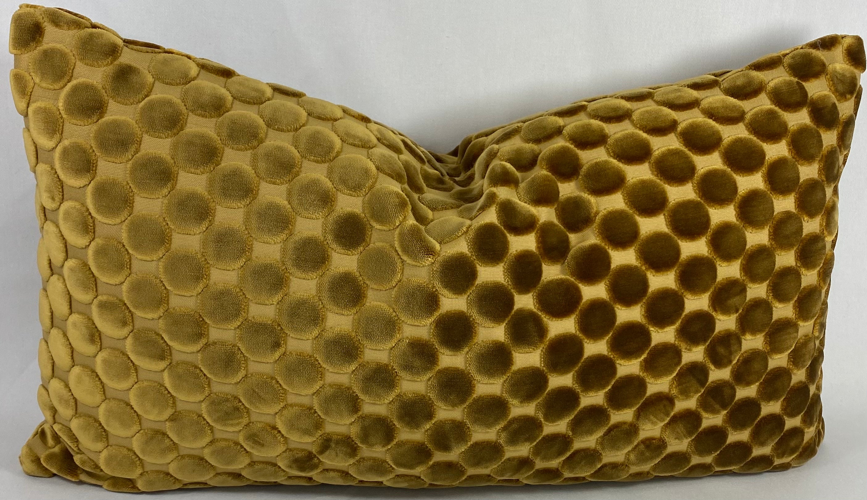 Luxury Lumbar Pillow - 24” x 14” - Dance Ochre