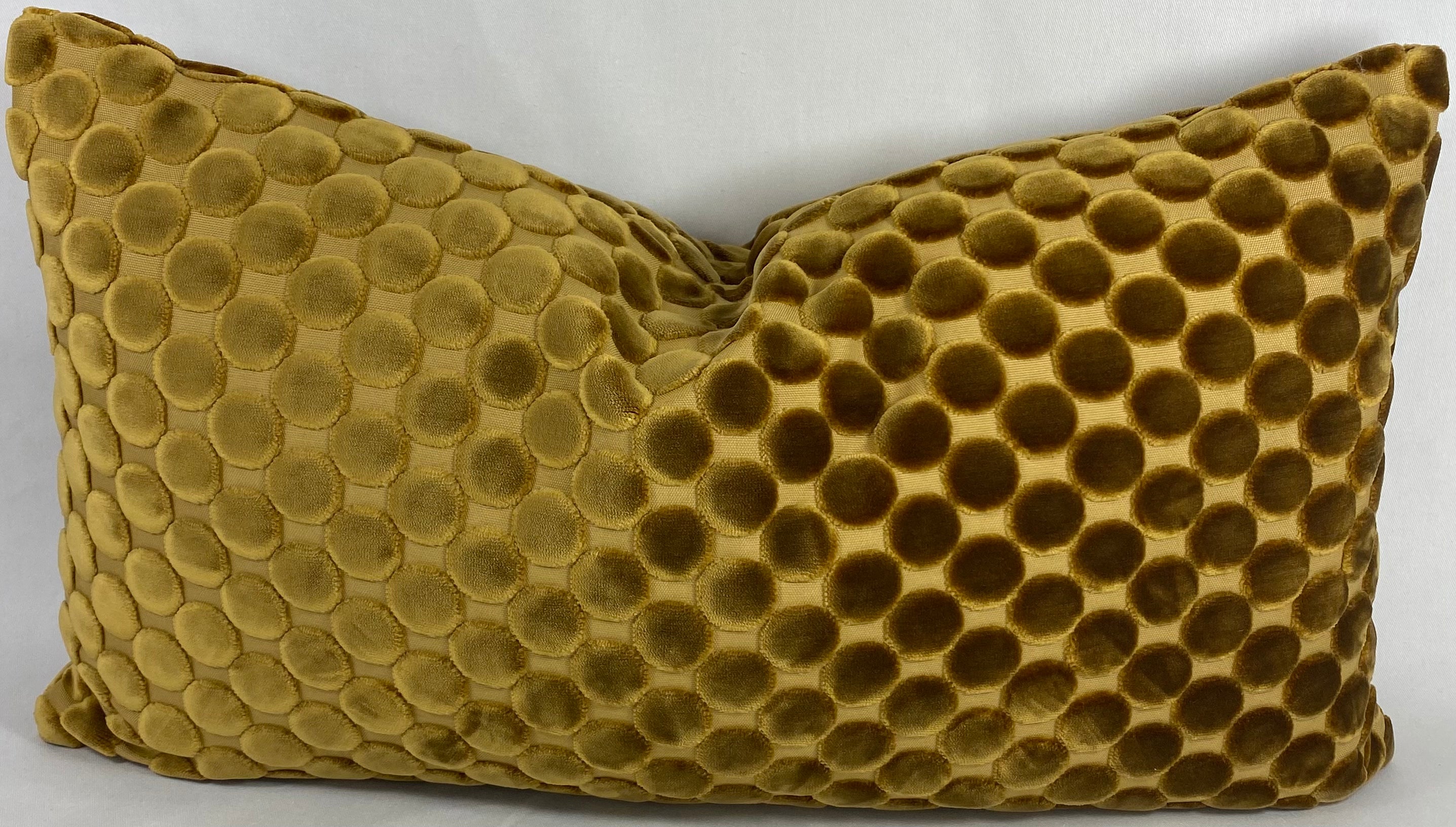 Luxury Lumbar Pillow - 24” x 14” - Dance Ochre