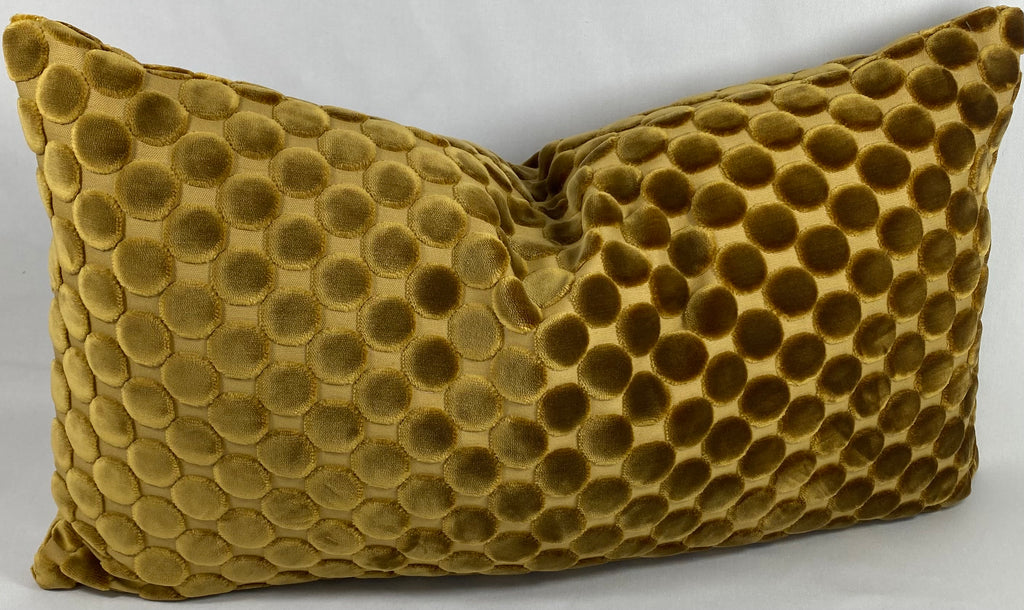 Luxury Lumbar Pillow - 24” x 14” - Dance Ochre