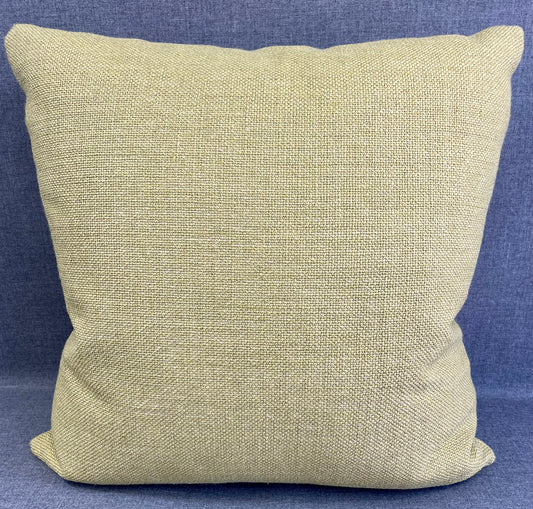 Luxury Pillow -  24" x 24" - Heavenly- Mojito. Beautiful soft, solid yellow textured fabric