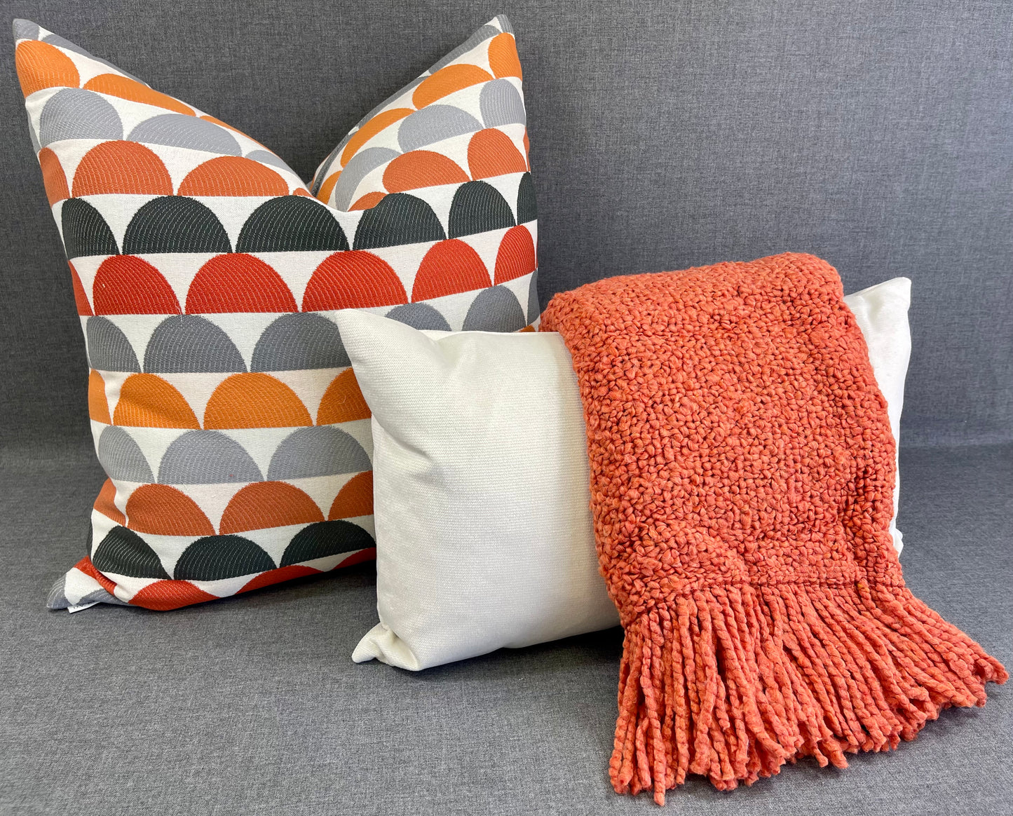 Luxury Knit Throw - 52" x 62" -  Valencia; velvety soft knit throw in a lovely, bright orange