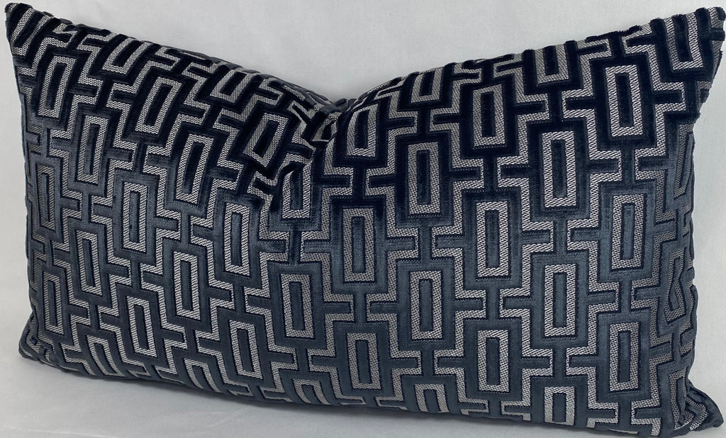 Luxury Lumbar Pillow – 24" × 14" – Bergman Onyx
