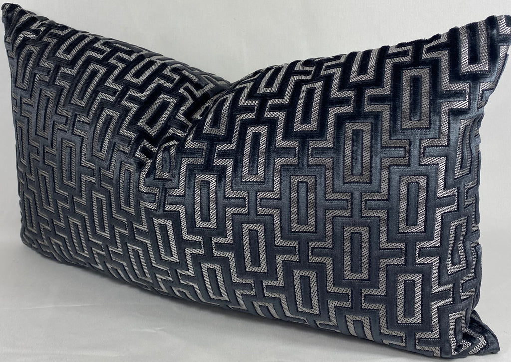 Luxury Lumbar Pillow – 24" × 14" – Bergman Onyx