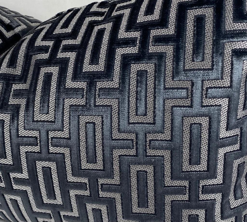 Luxury Lumbar Pillow – 24" × 14" – Bergman Onyx