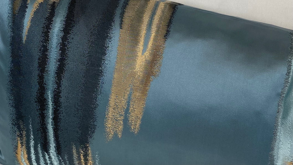 Luxury Bolster Pillow – 42" × 14" – Blue Breeze