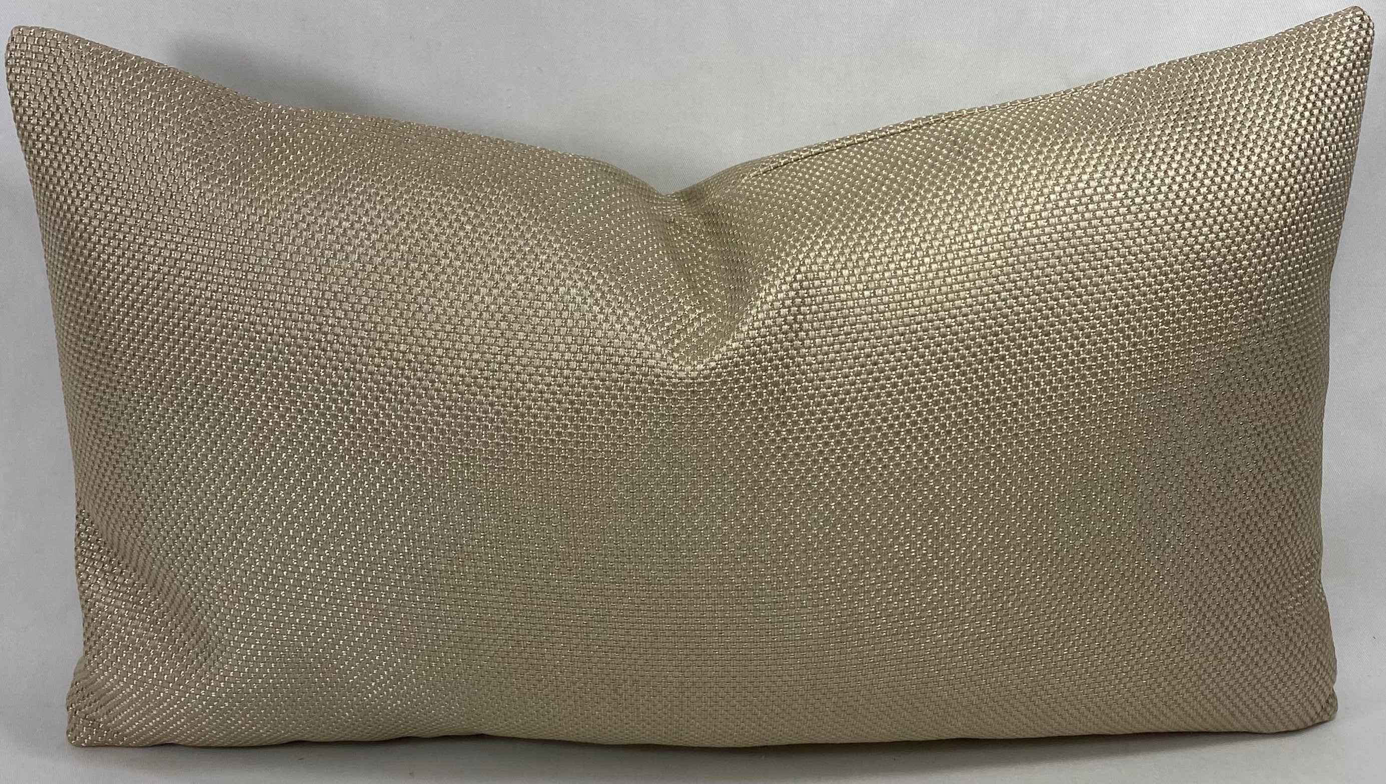 Luxury Lumbar Pillow - 24” x 14” - Champagne Weave