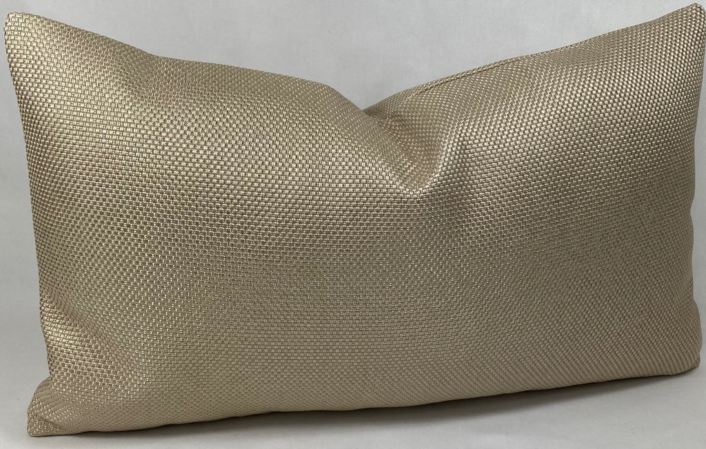 Luxury Lumbar Pillow - 24” x 14” - Champagne Weave