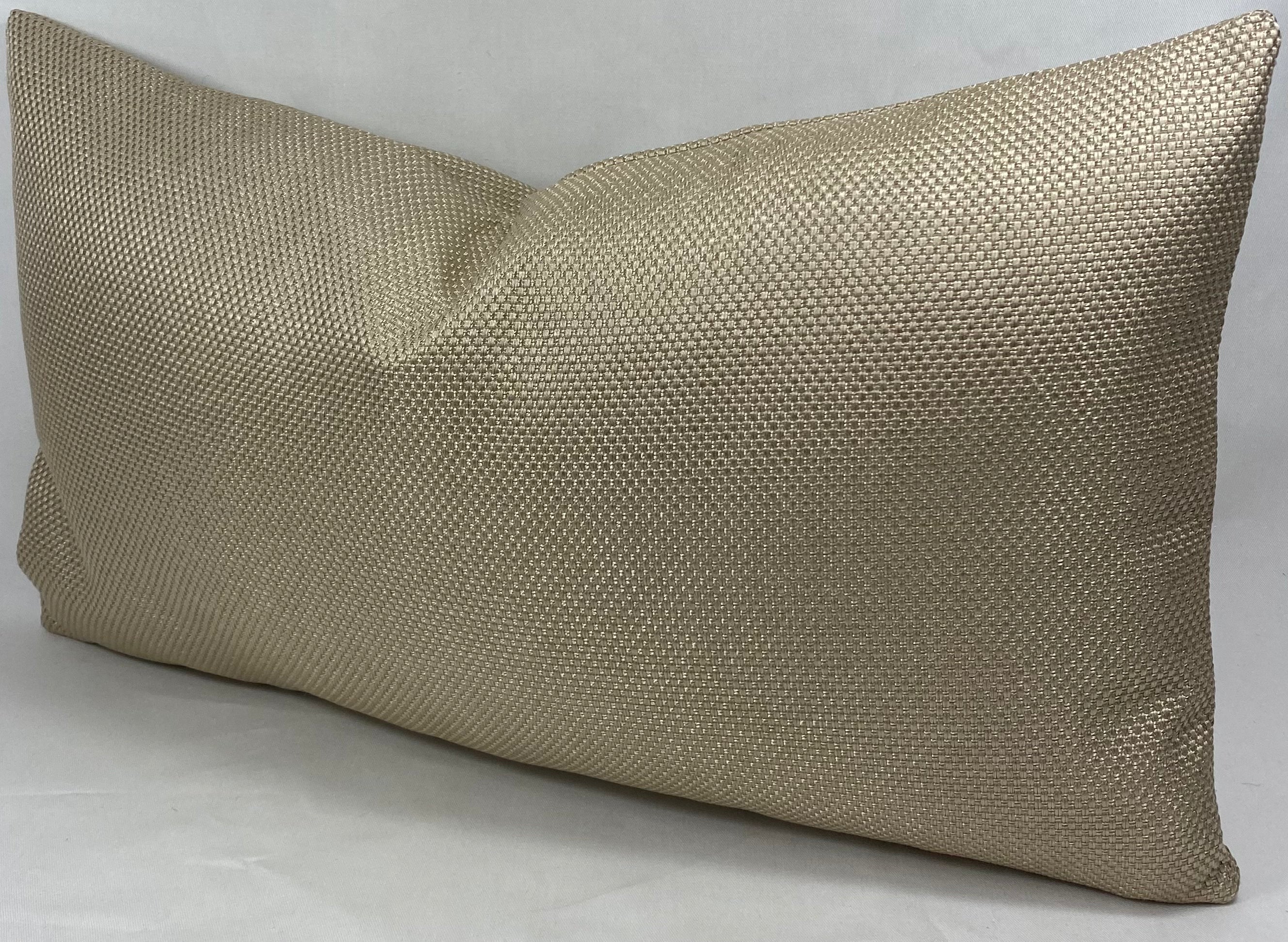 Luxury Lumbar Pillow - 24” x 14” - Champagne Weave