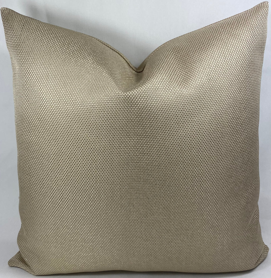 Luxury Pillow – 24" × 24" – Champagne Weave
