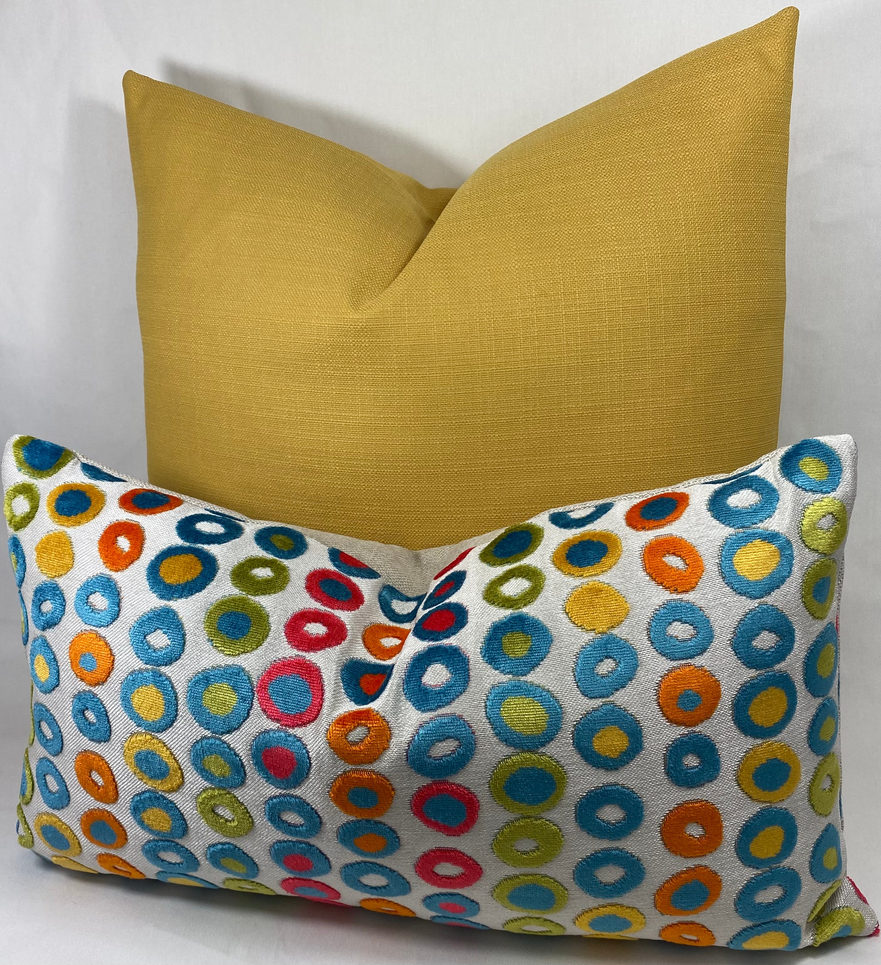 Luxury Pillow – 24" × 24" – Marigold Sun