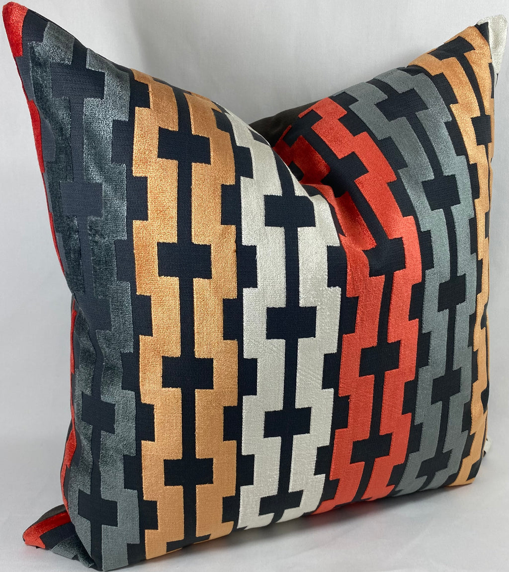 Luxury Pillow – 24" × 24" – Bardot Atomic | Geometric Design – Kim ...