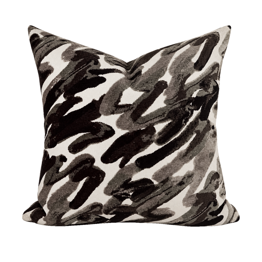 Spoken Onyx – 24" × 24" Luxury Square Pillow