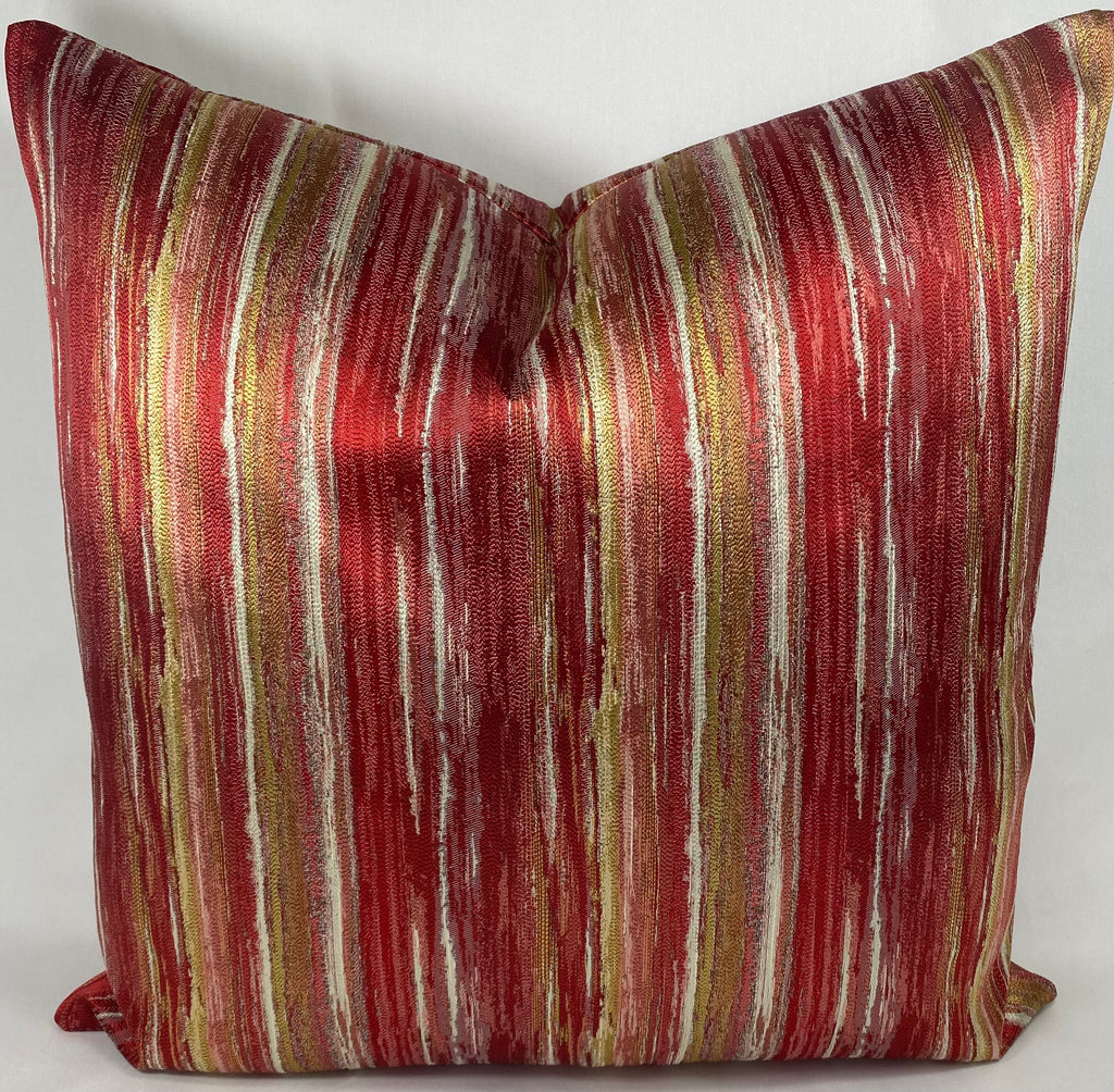 Luxury Pillow – 24" × 24" – Nimby Vermillion