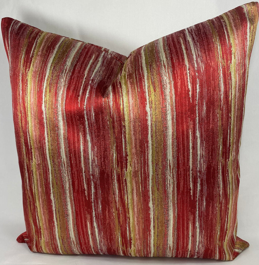 Luxury Pillow – 24" × 24" – Nimby Vermillion