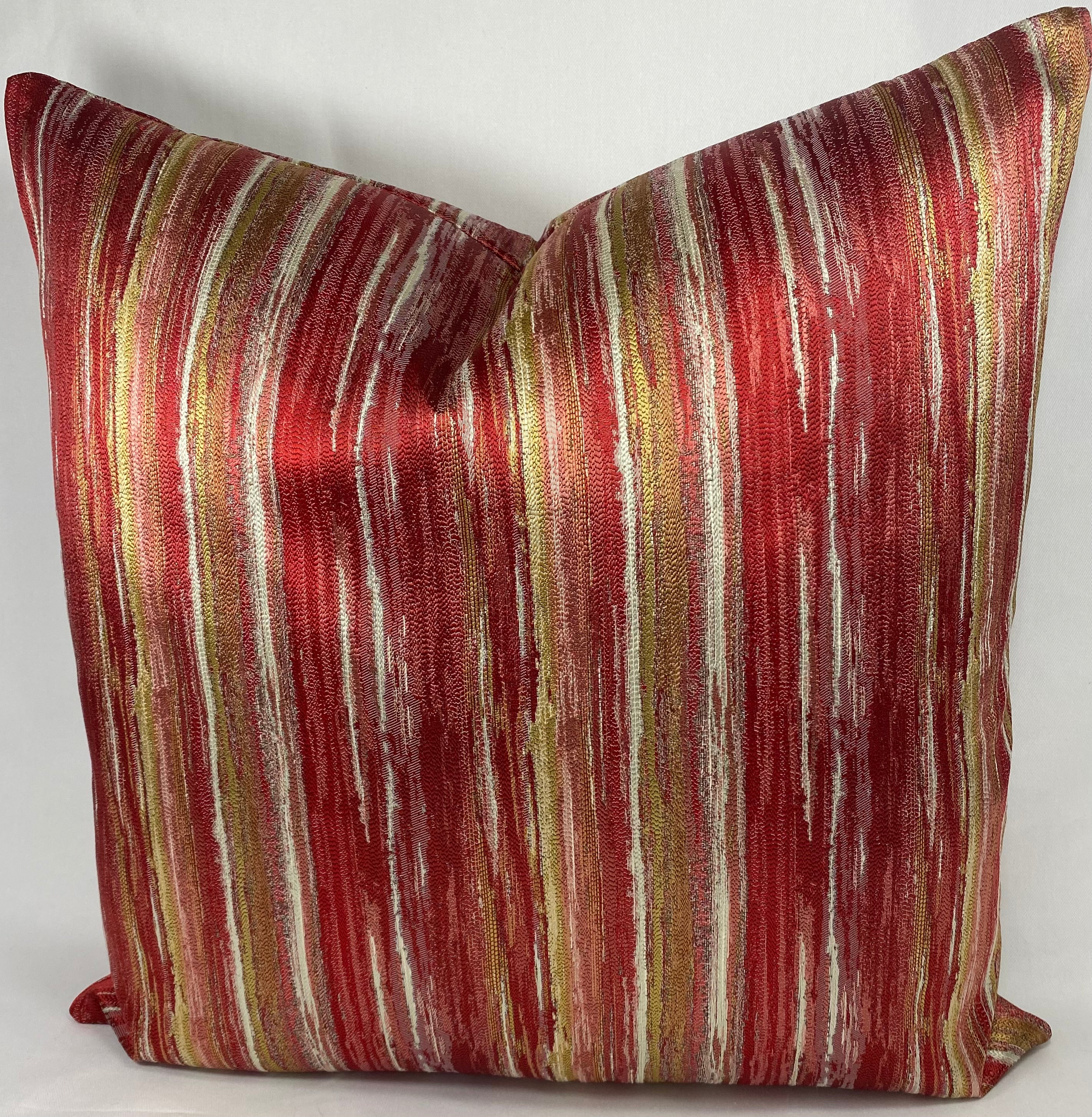 Luxury Pillow – 24" × 24" – Nimby Vermillion