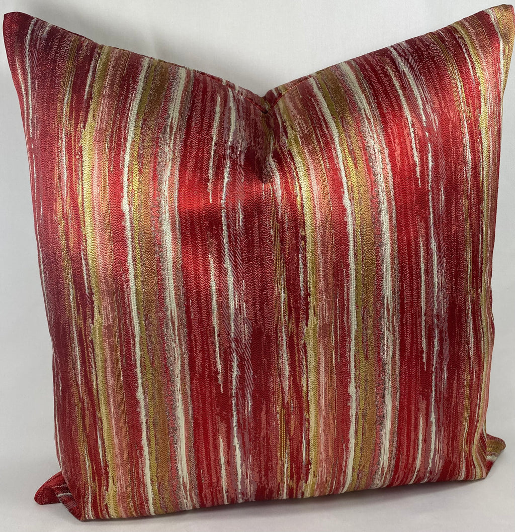 Luxury Pillow – 24" × 24" – Nimby Vermillion