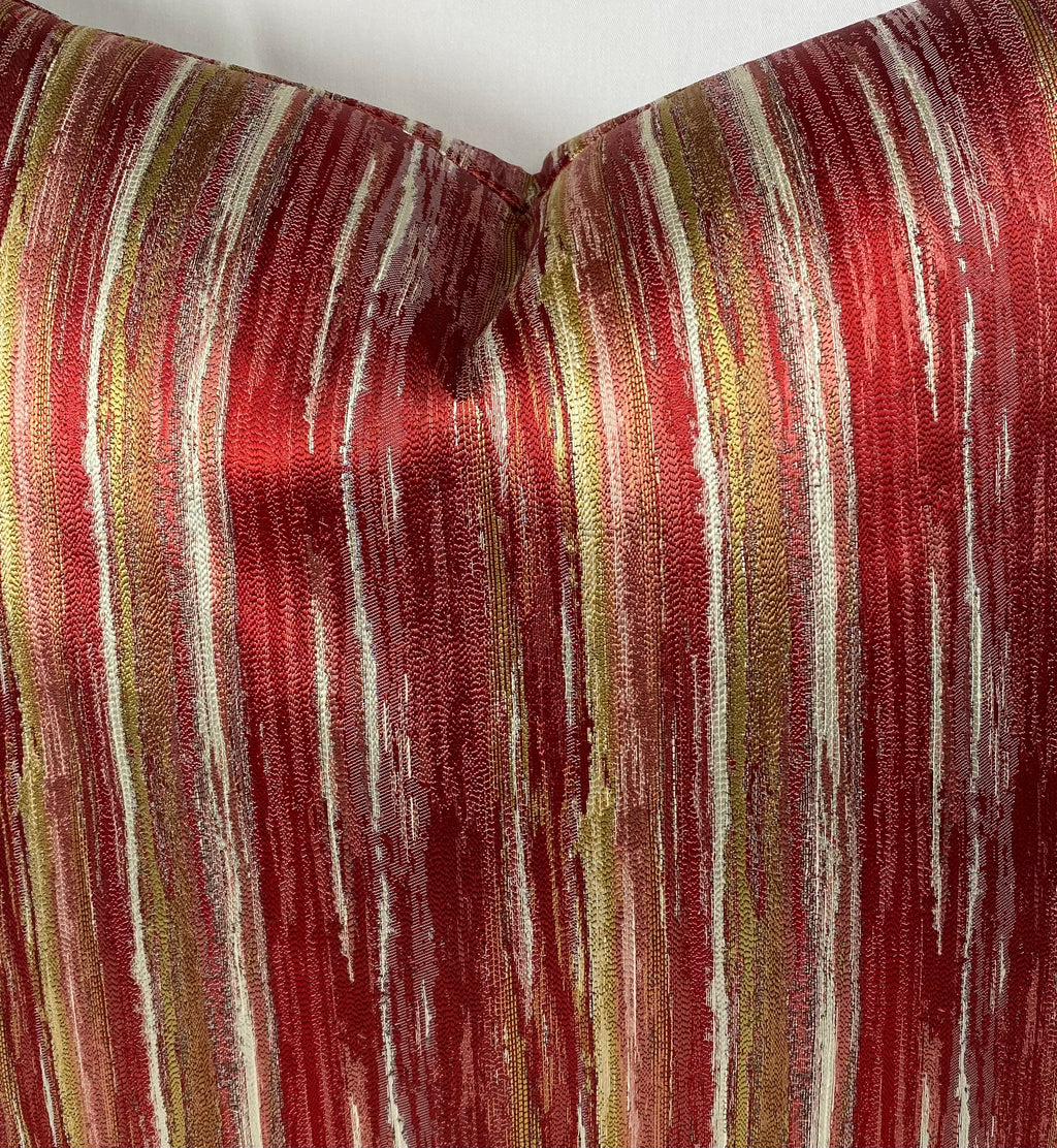 Luxury Pillow – 24" × 24" – Nimby Vermillion