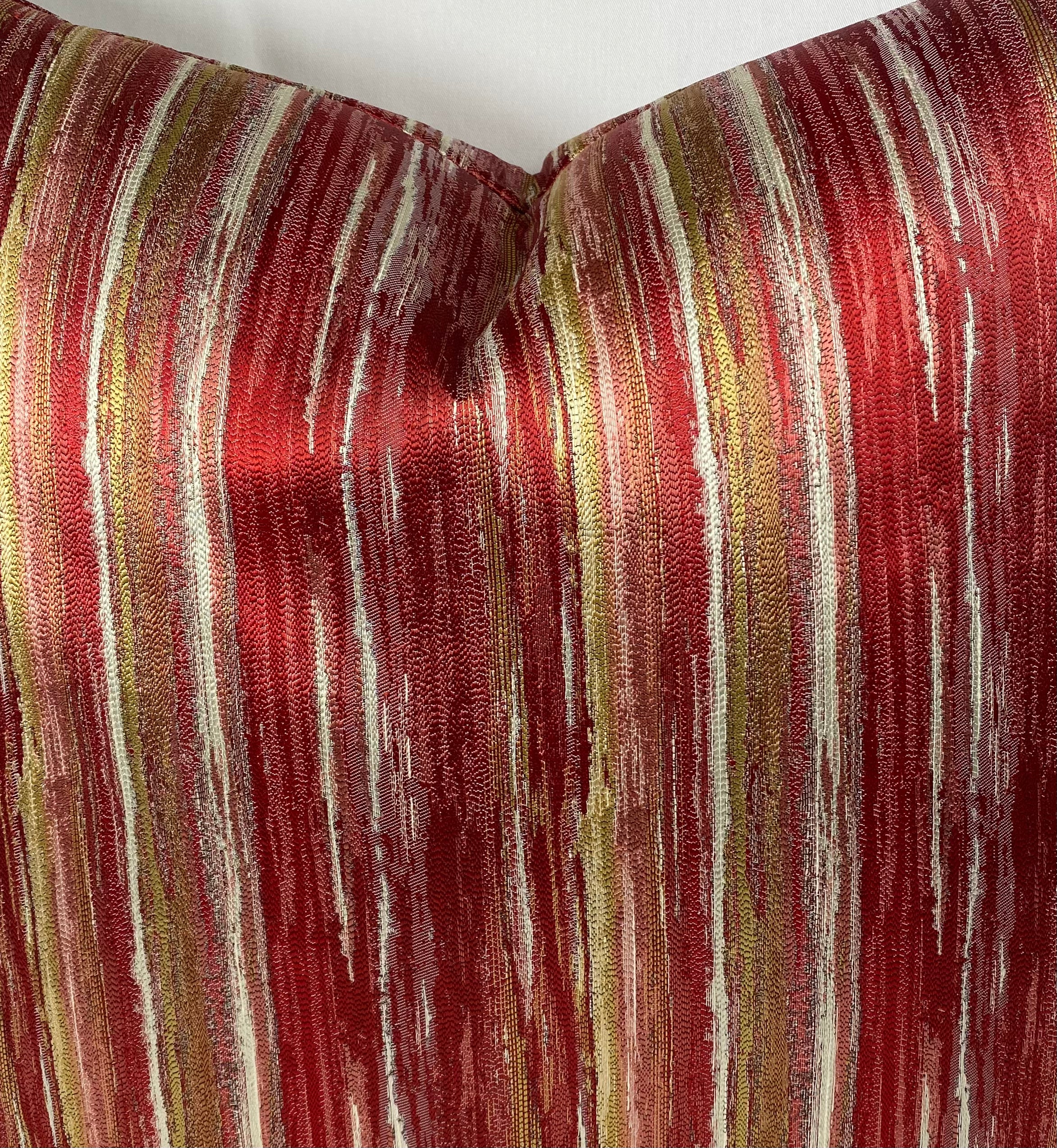 Luxury Pillow – 24" × 24" – Nimby Vermillion